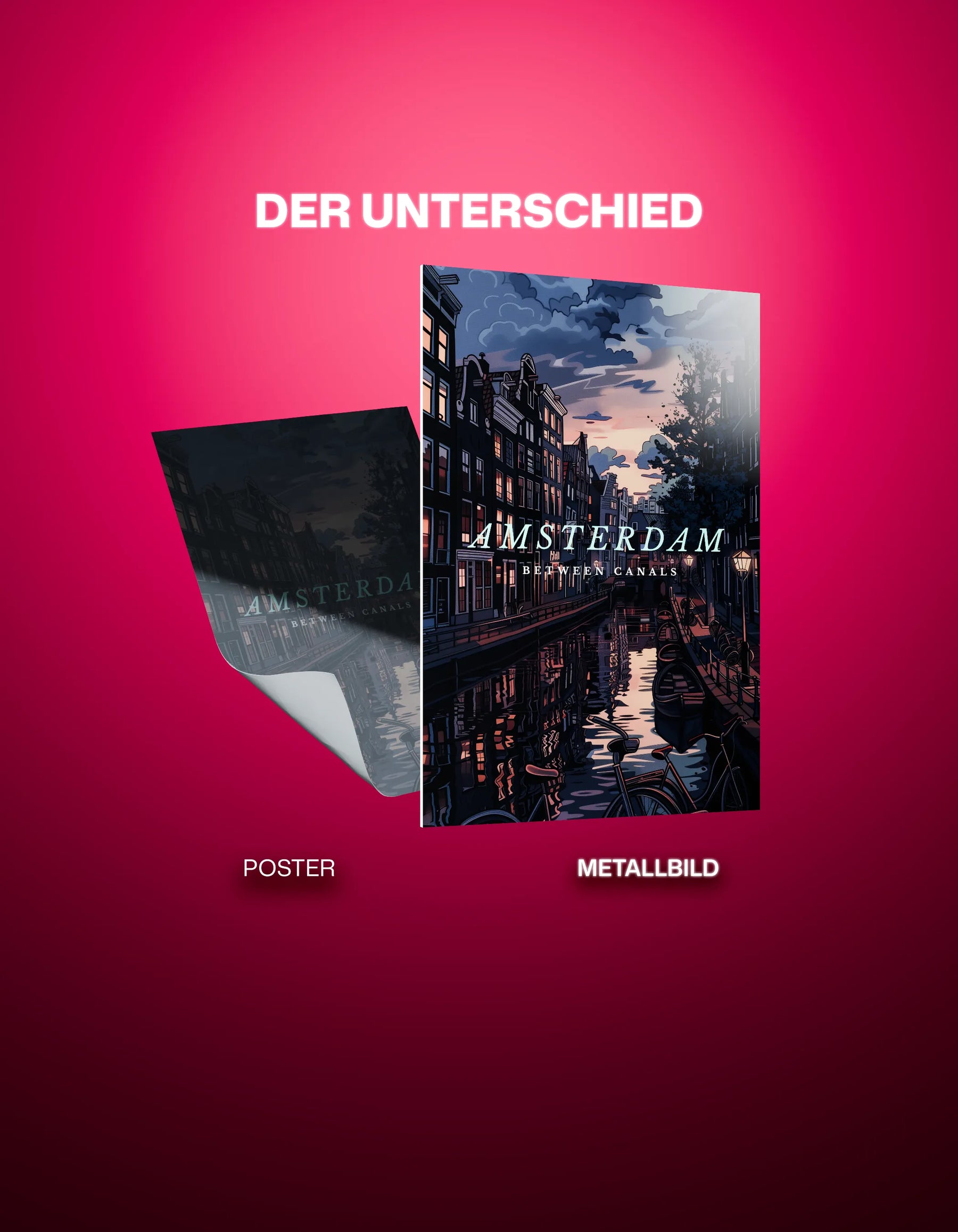 Metallbild - "Amsterdam Comic"