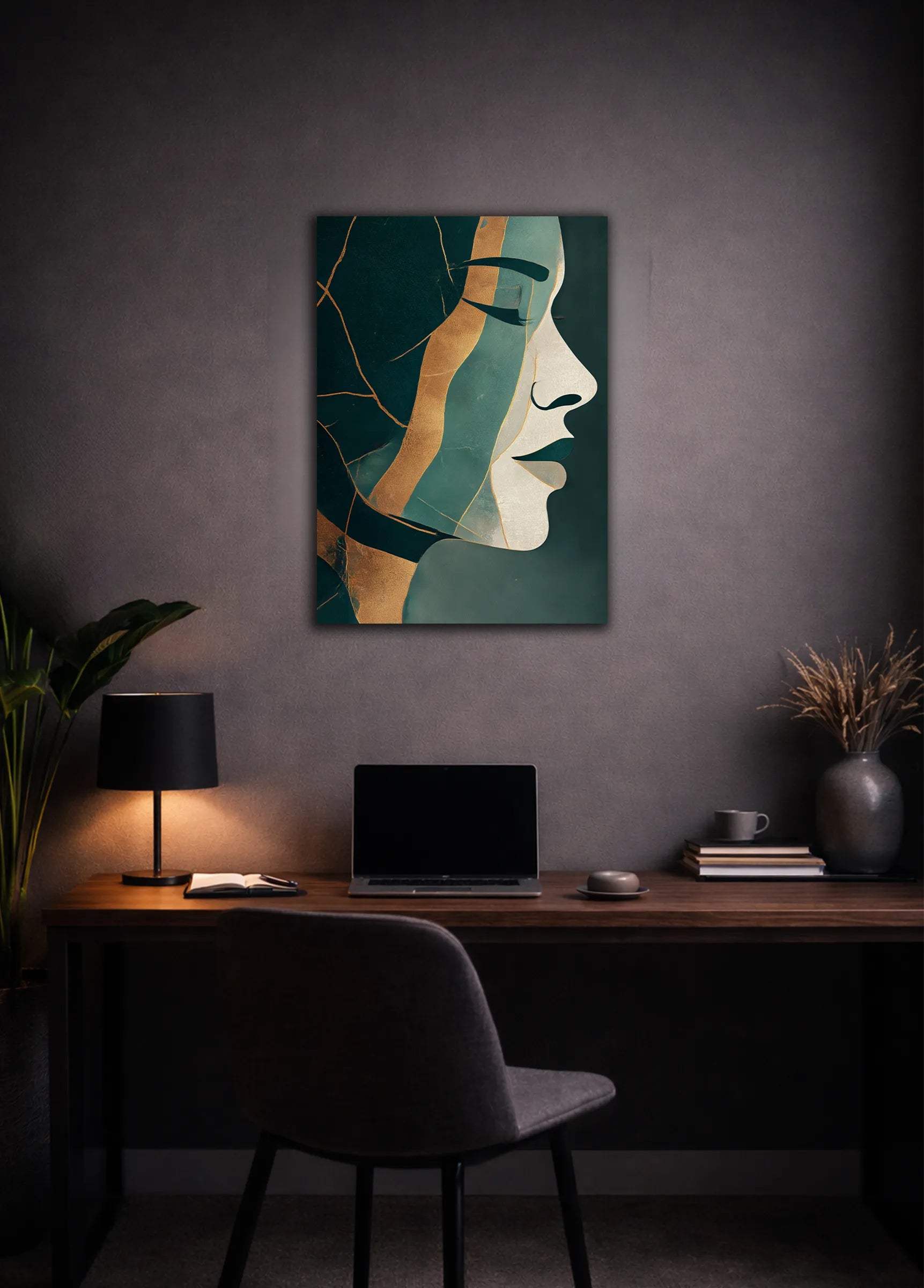 Metallbild - "Calm Face"