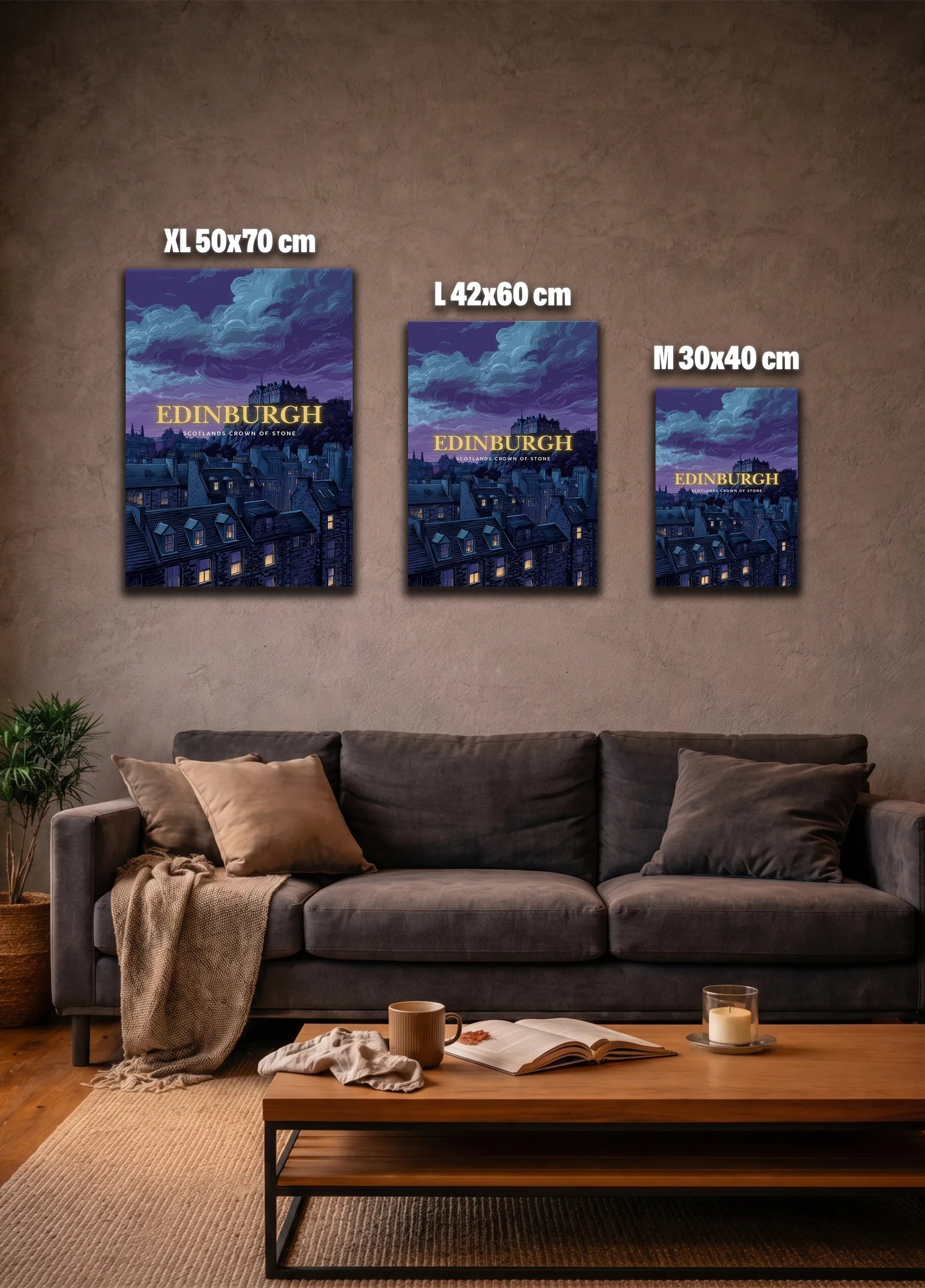 Metallbild - "Edinburgh Comic"