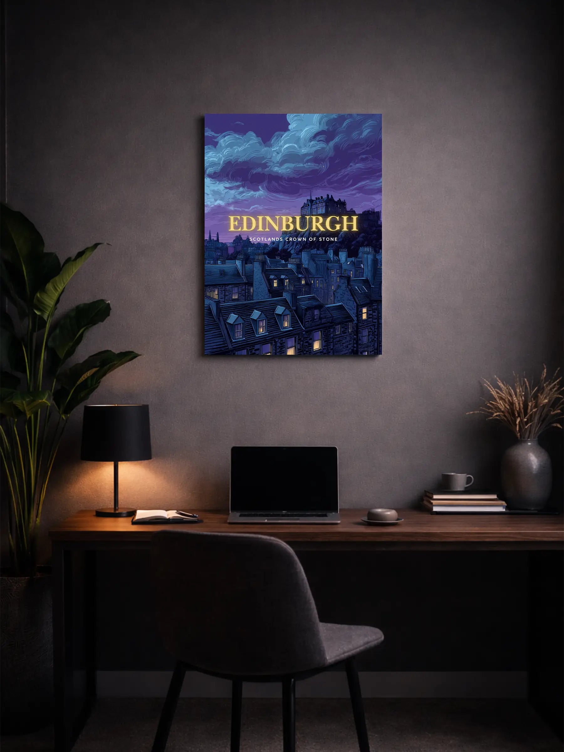 Metallbild - "Edinburgh Comic"