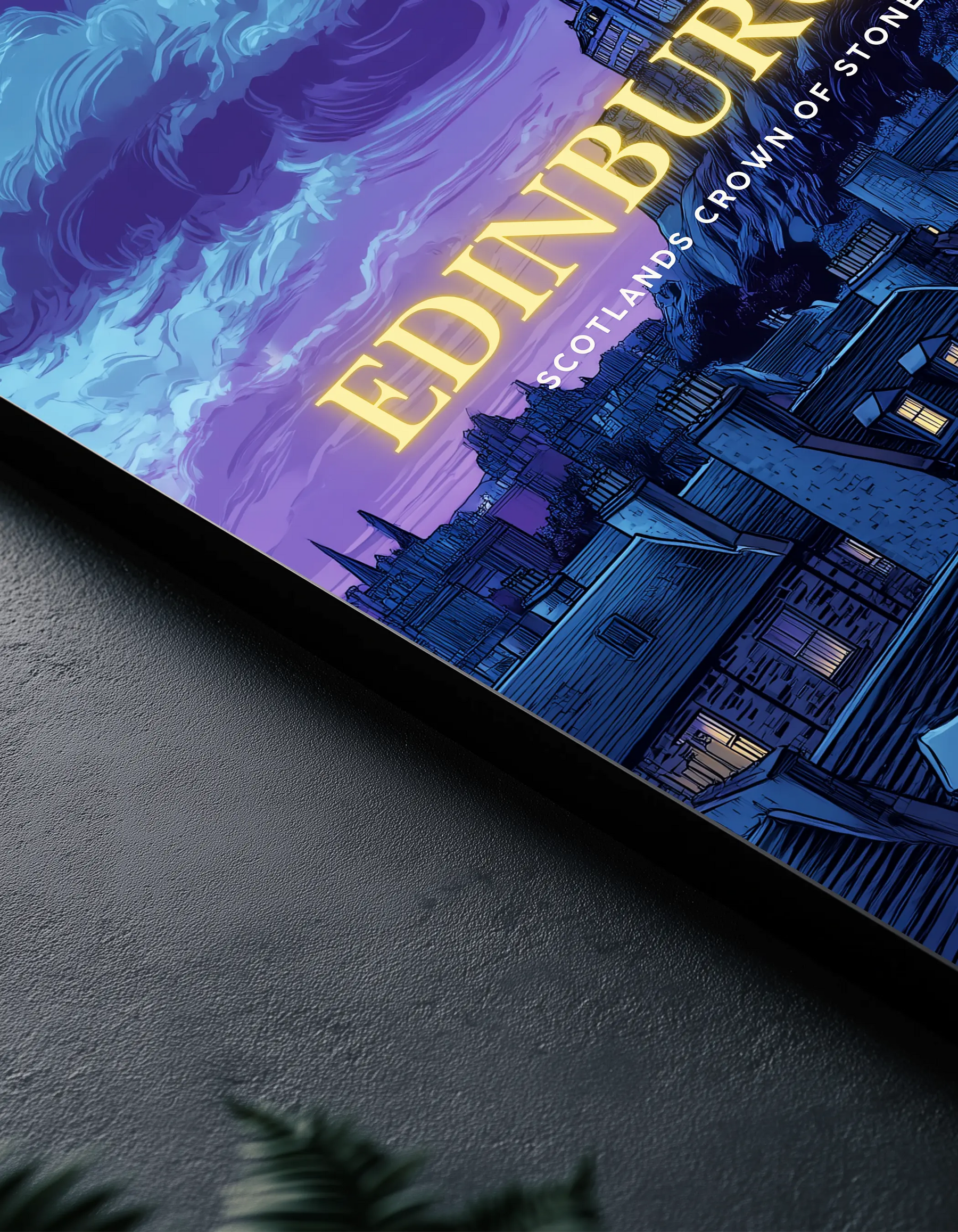 Metallbild - "Edinburgh Comic"