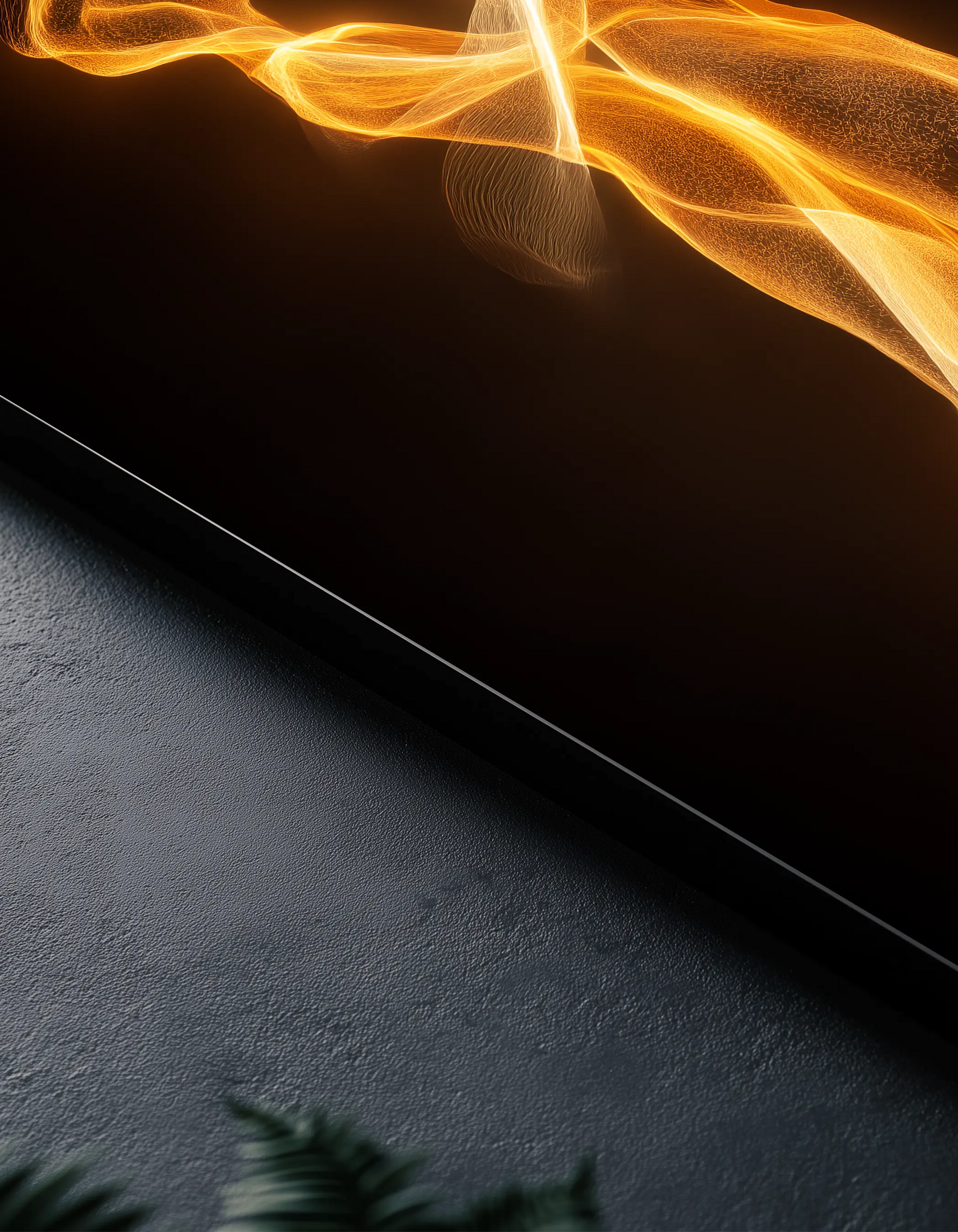 Metallbild - "Flame Couple"