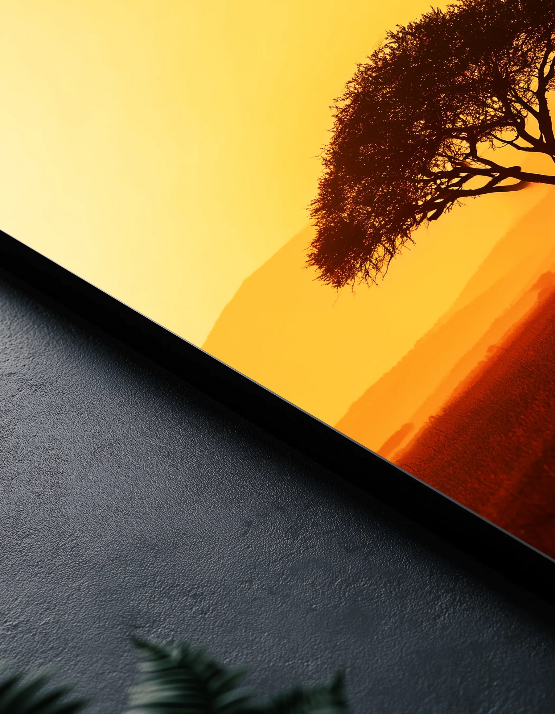 Metallbild - "Gold Horizon"