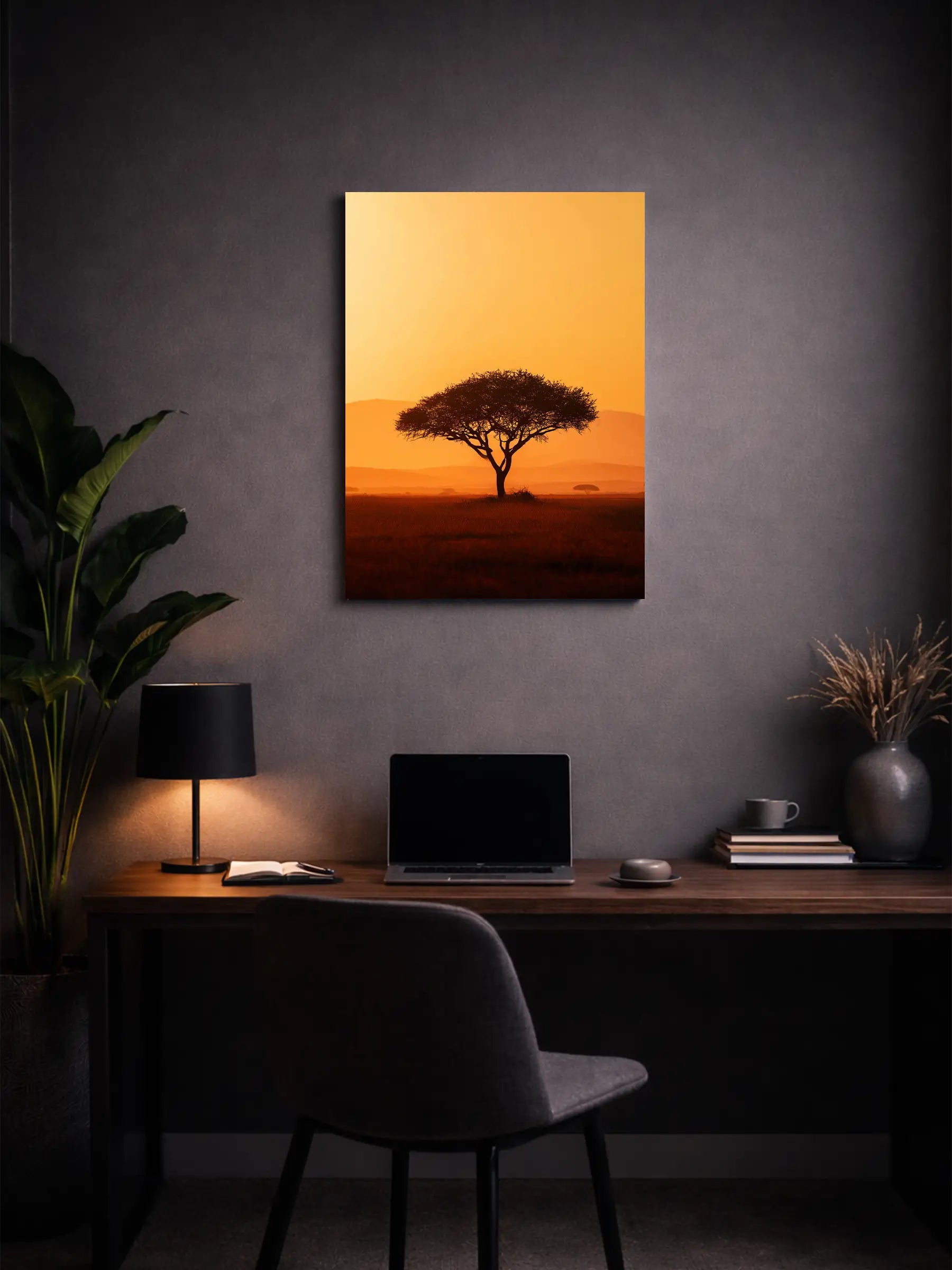 Metallbild - "Gold Horizon"