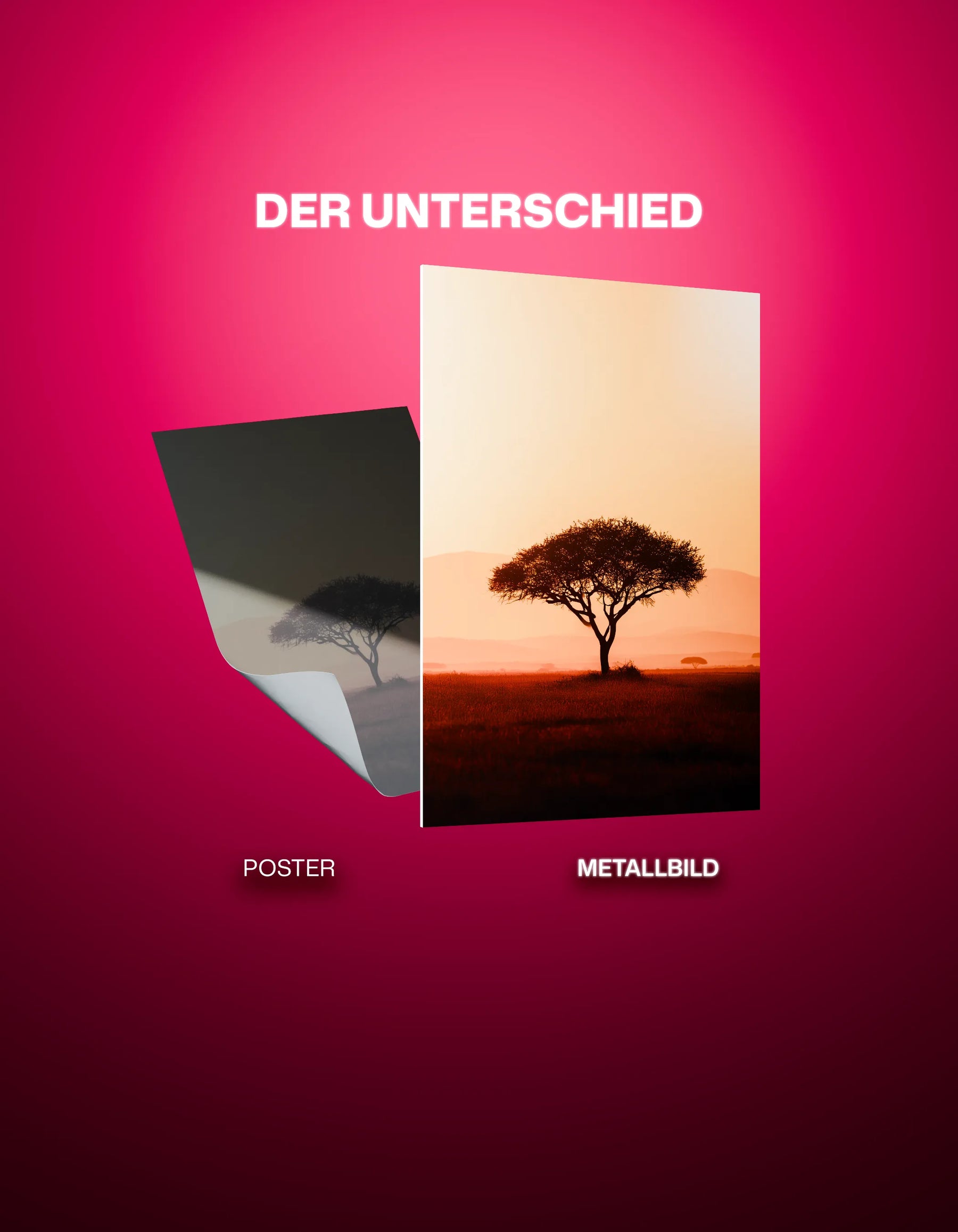 Metallbild - "Gold Horizon"