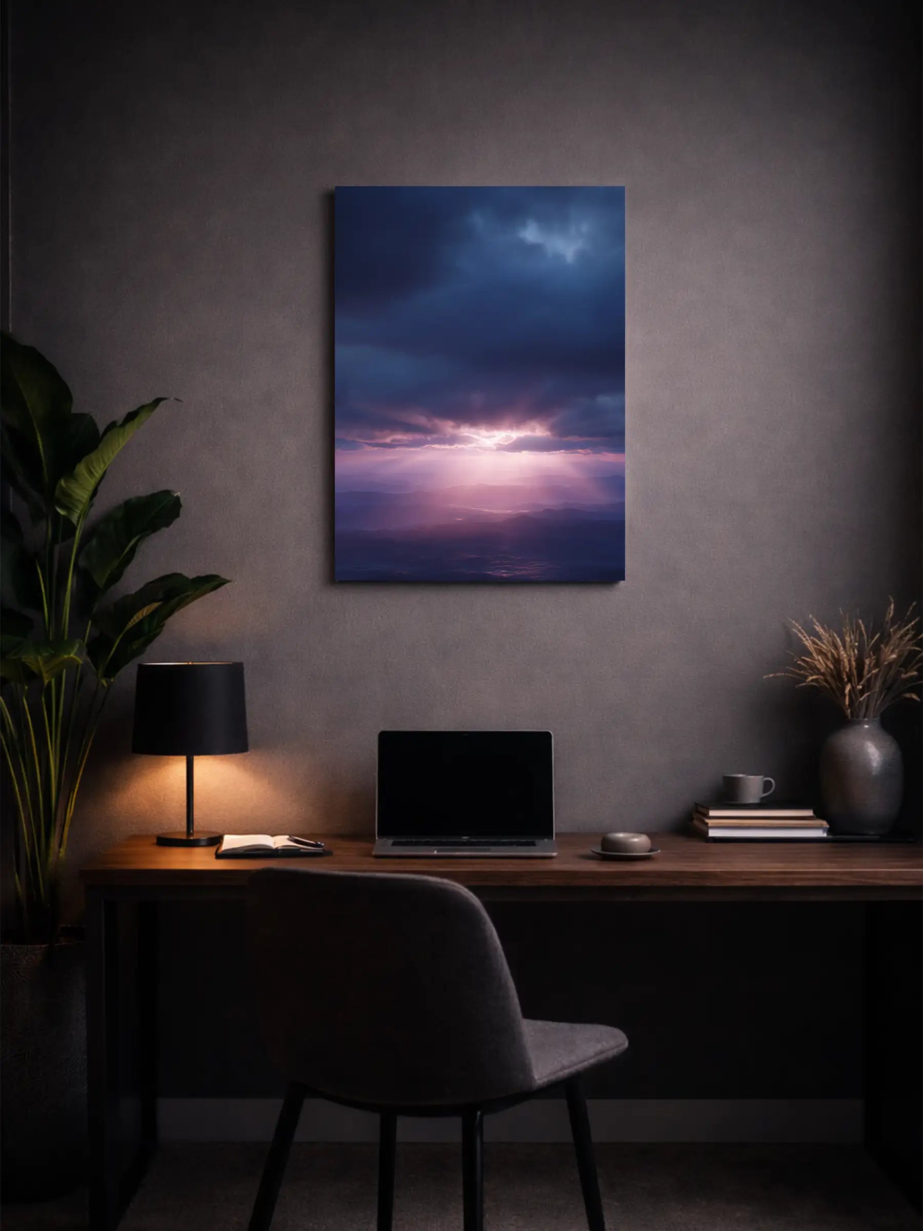 Metallbild - "Horizon Light"