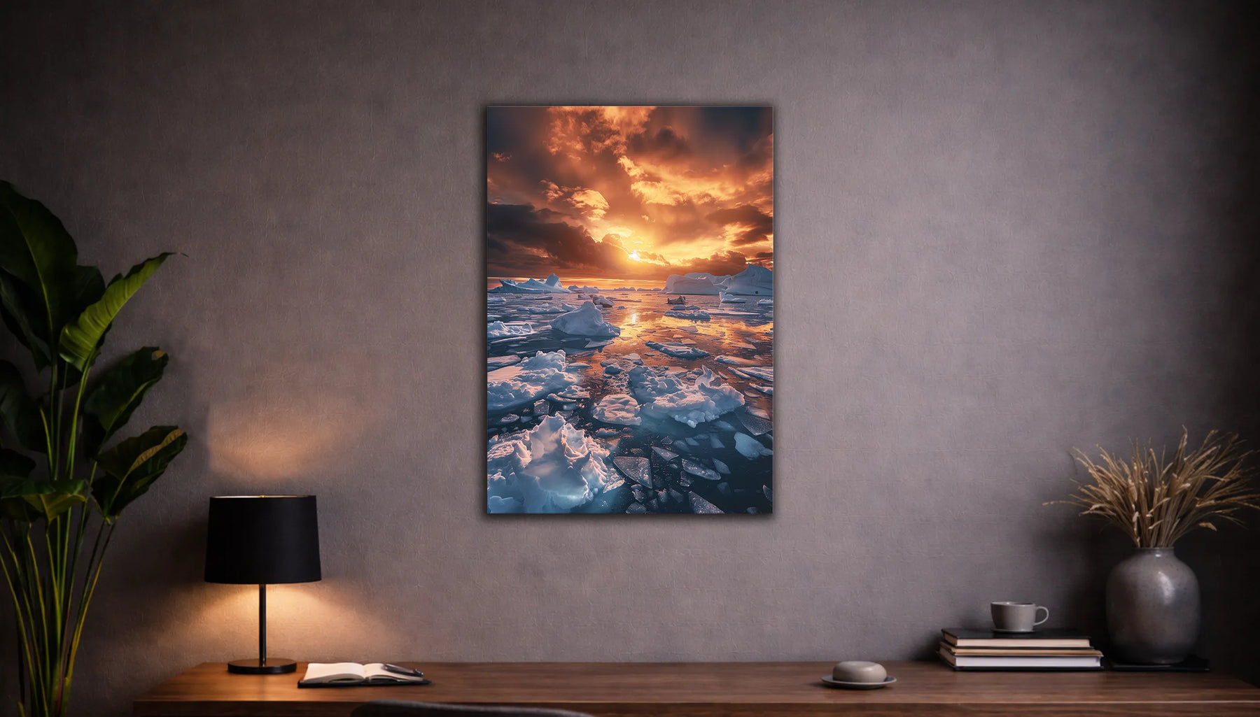 Metallbild - "Ice Horizon"