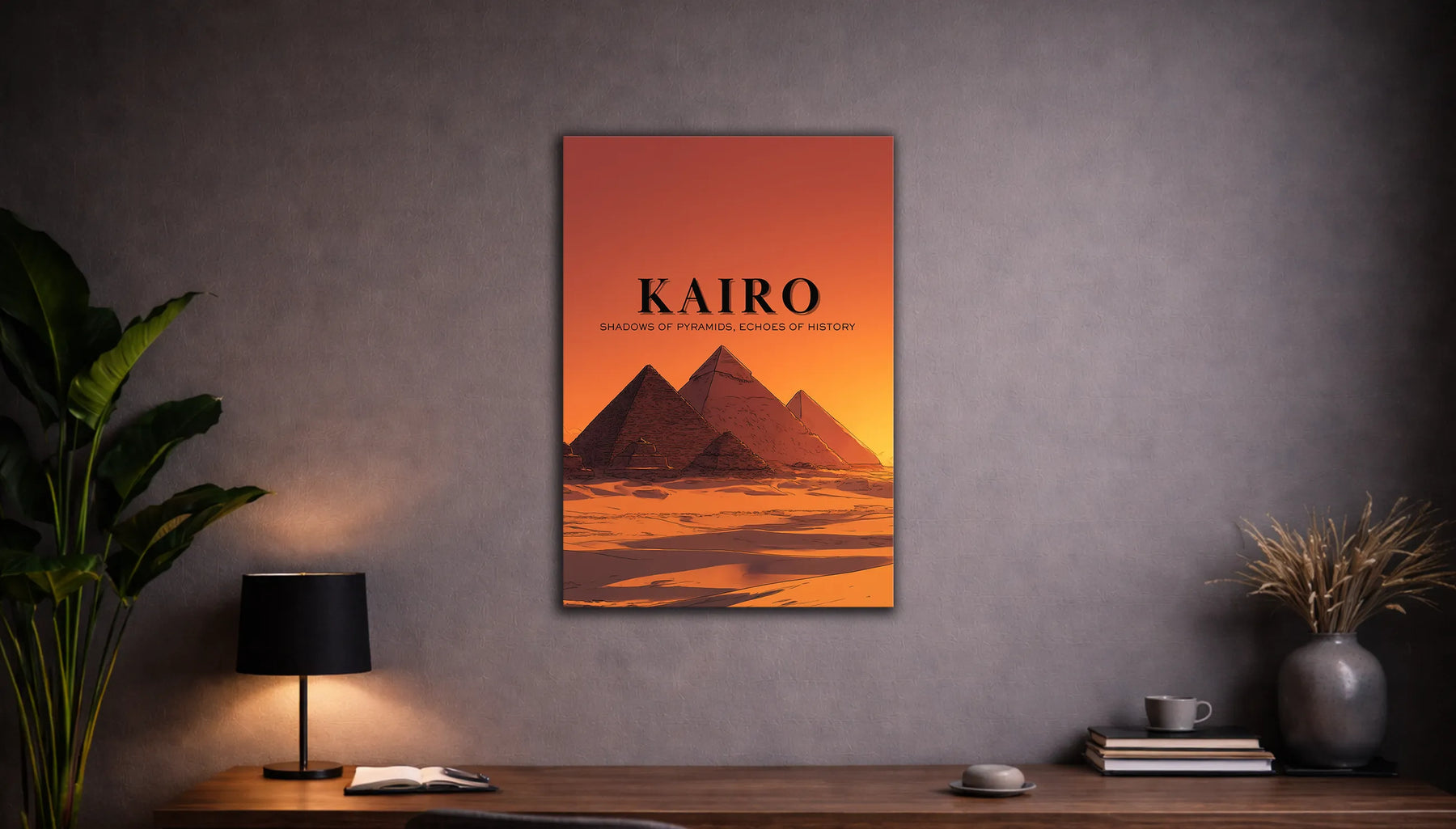 Metallbild - "Kairo Comic"
