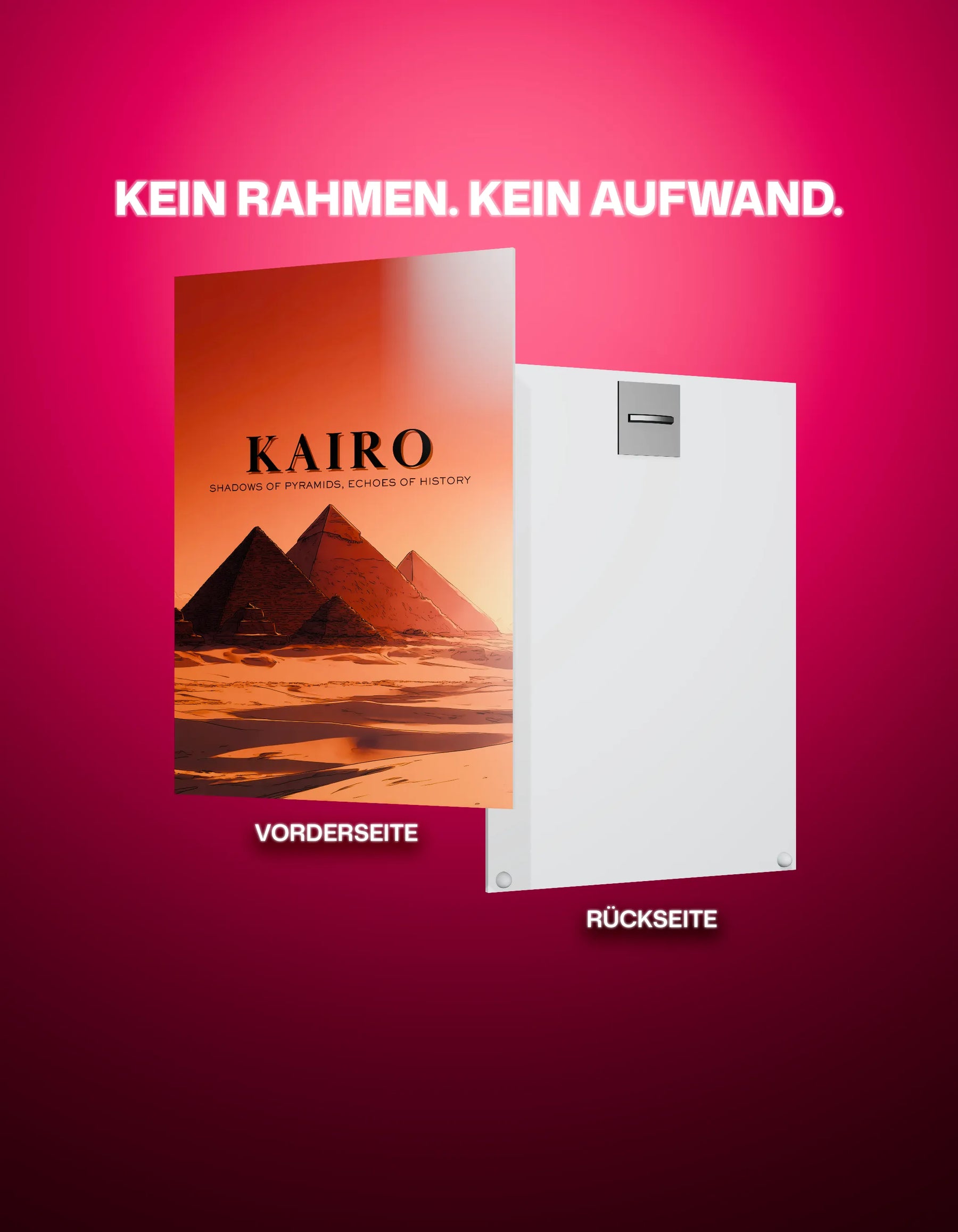 Metallbild - "Kairo Comic"