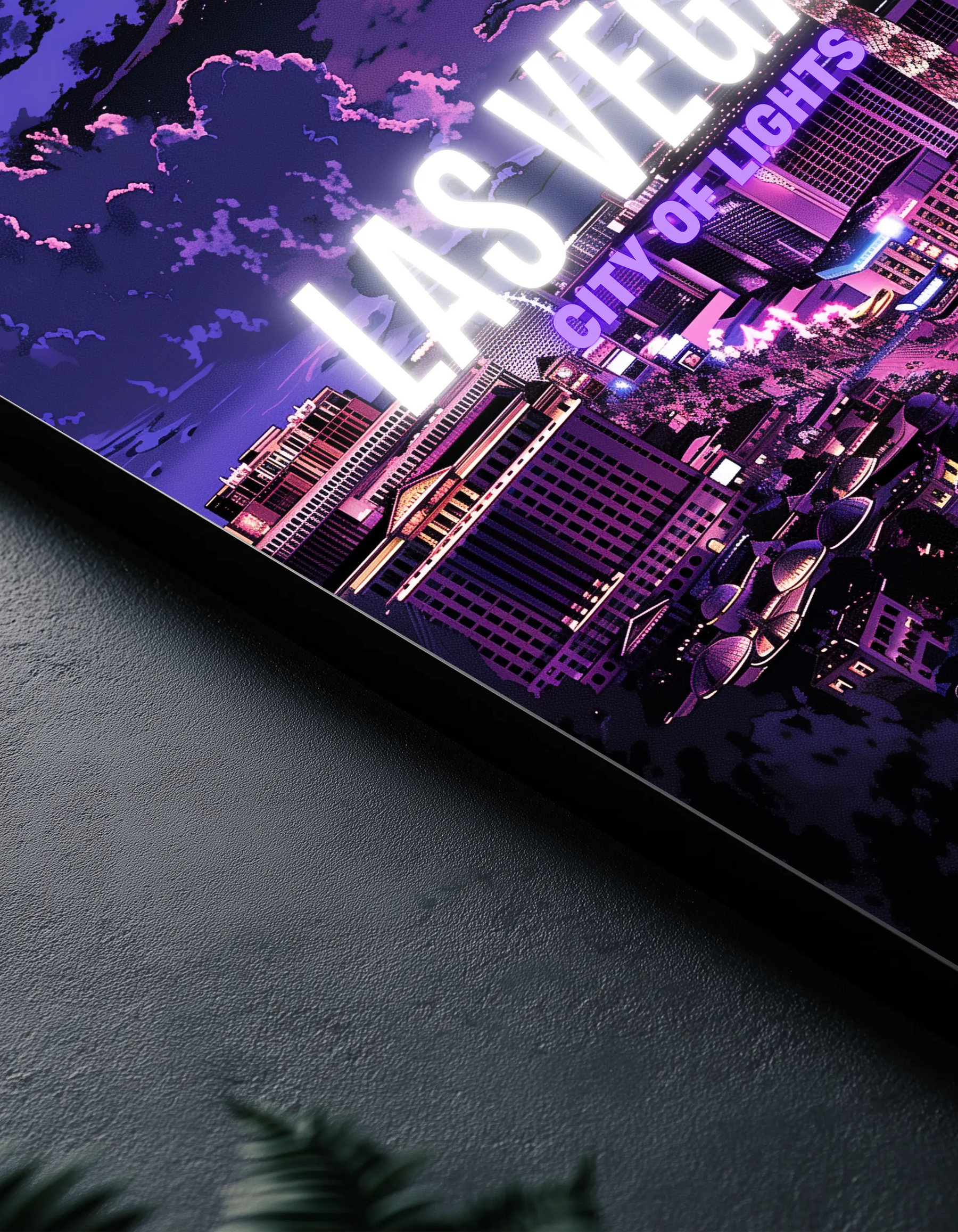Metallbild - "Las Vegas Comic"