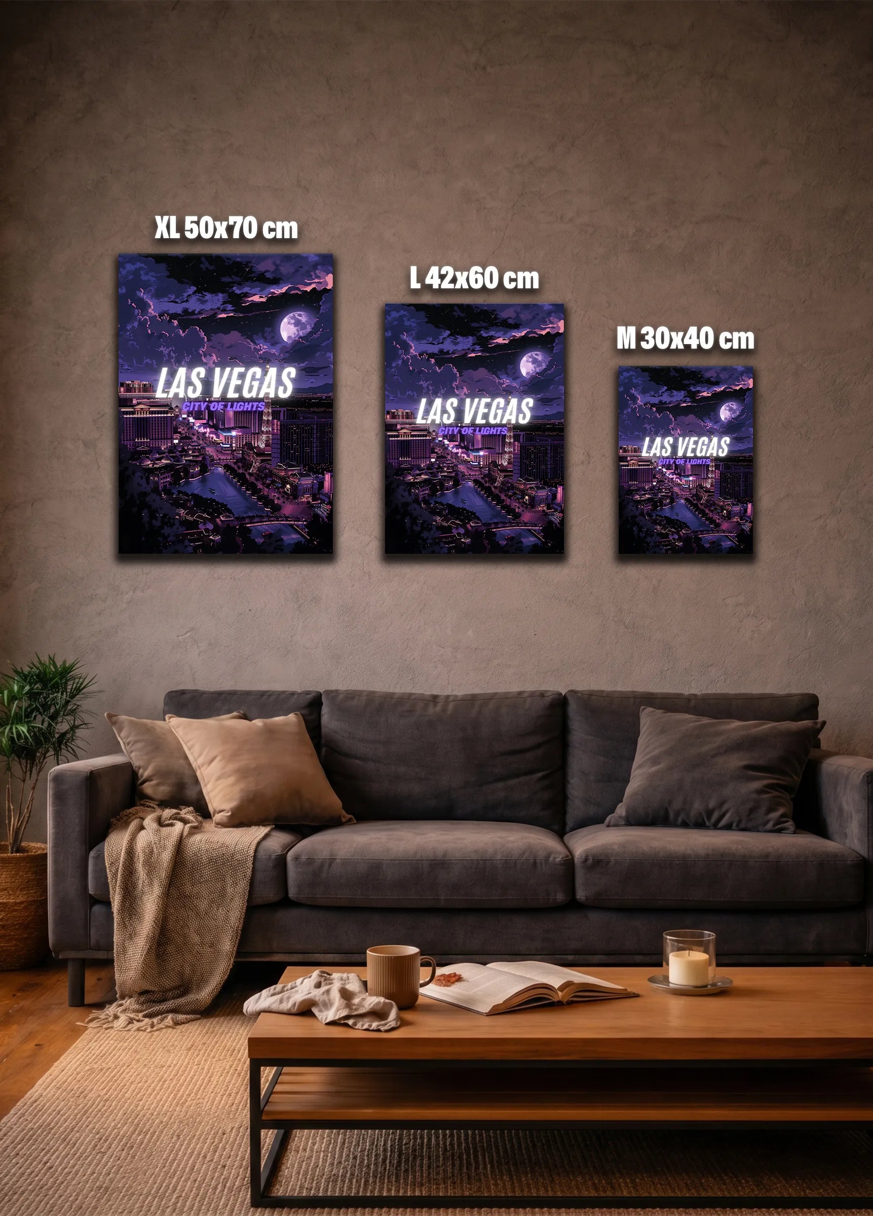 Metallbild - "Las Vegas Comic"