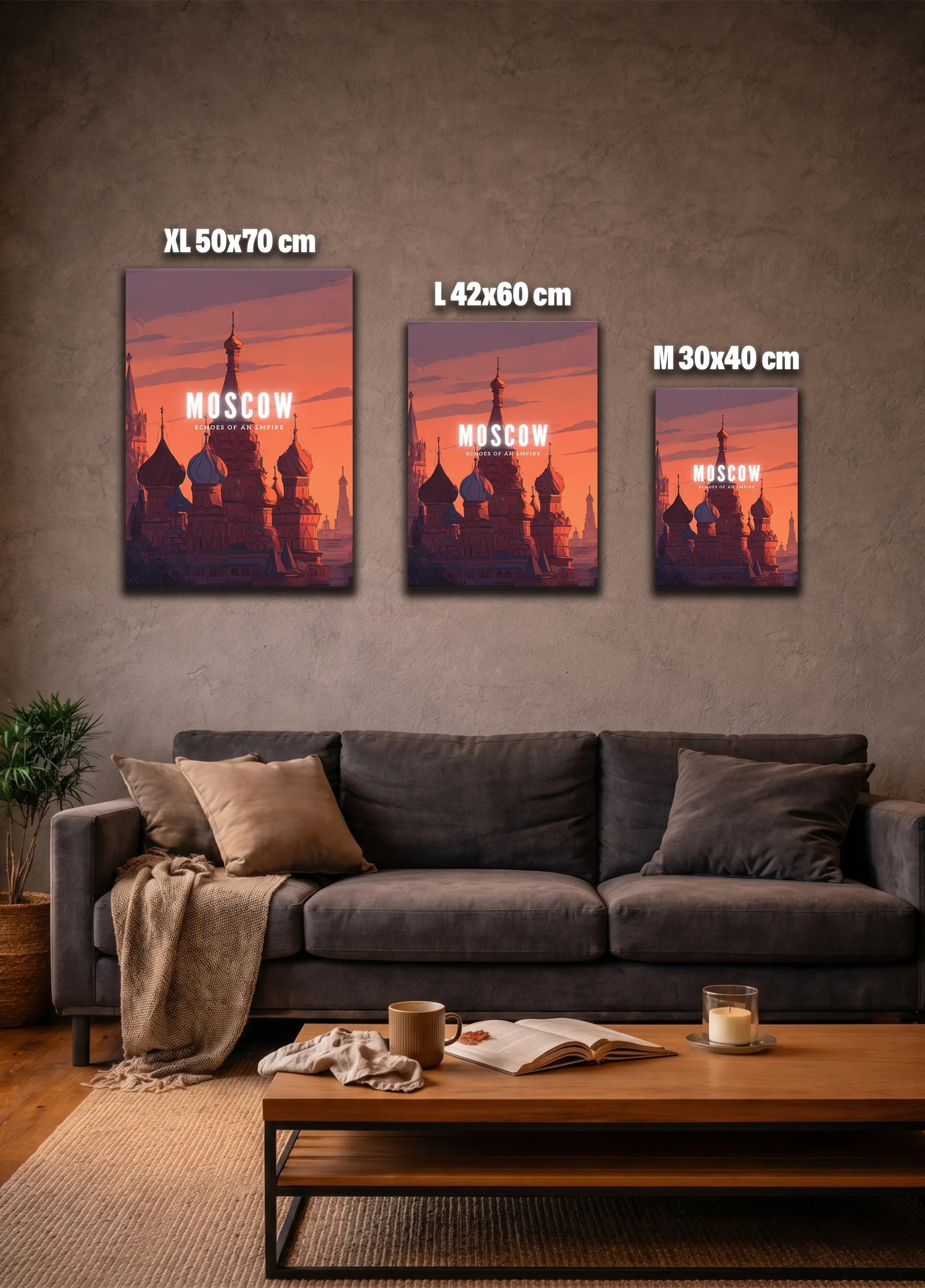 Metallbild - "Moskau Comic"