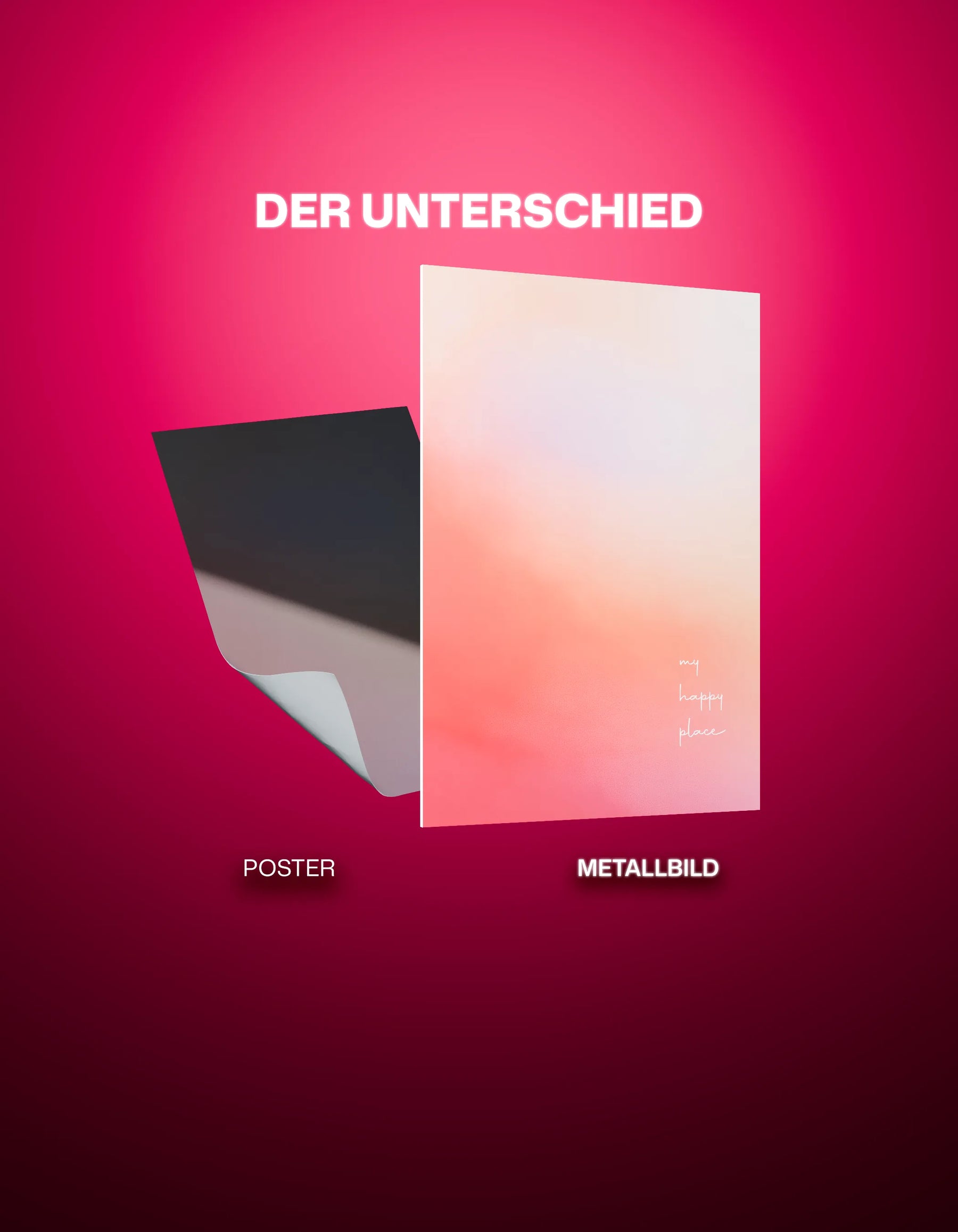 Metallbild - "My Happy Place"