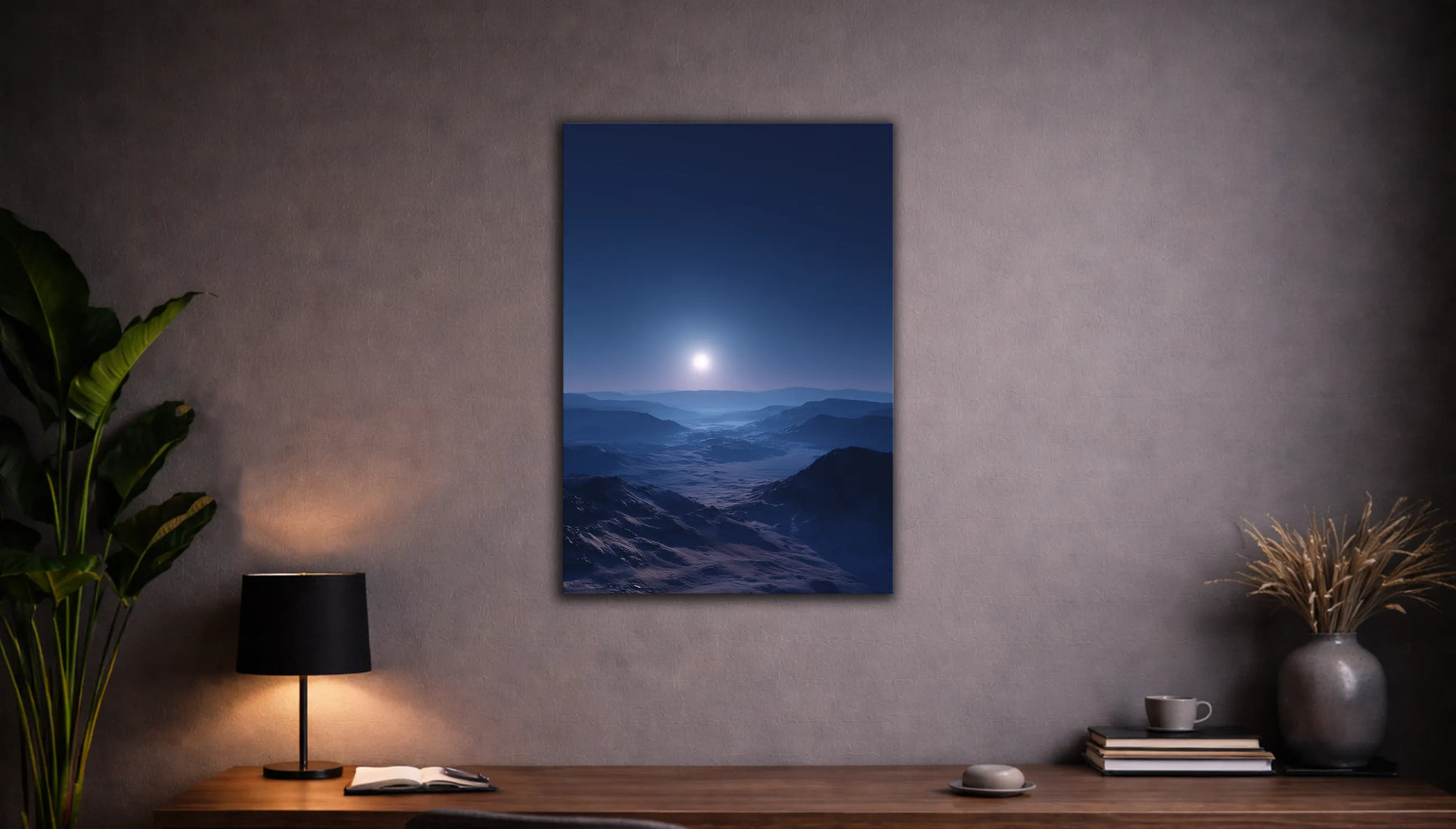 Metallbild - "Night Calm"