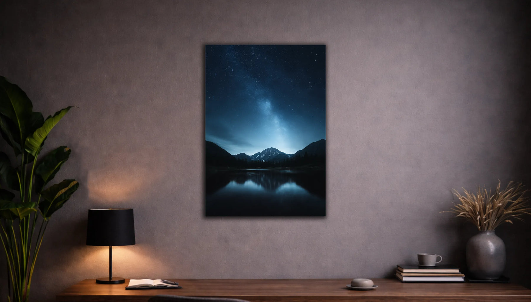 Metallbild - "Night Valley"