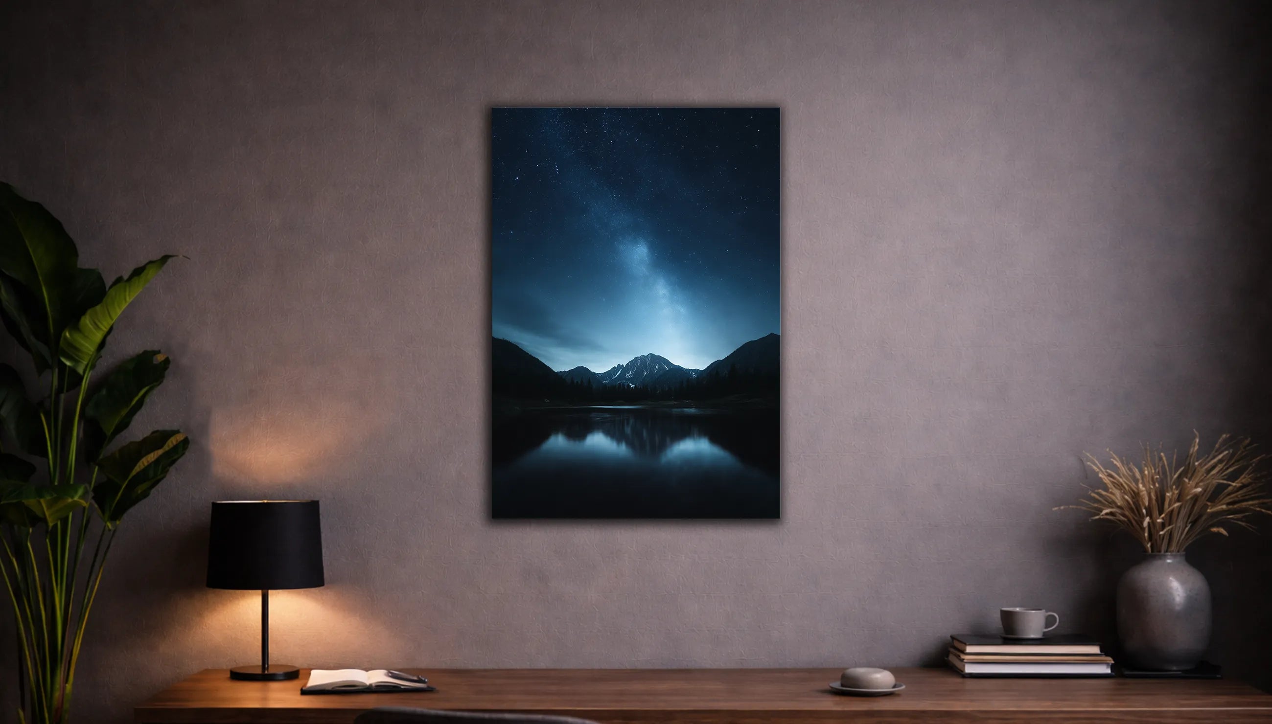 Metallbild - "Night Valley"