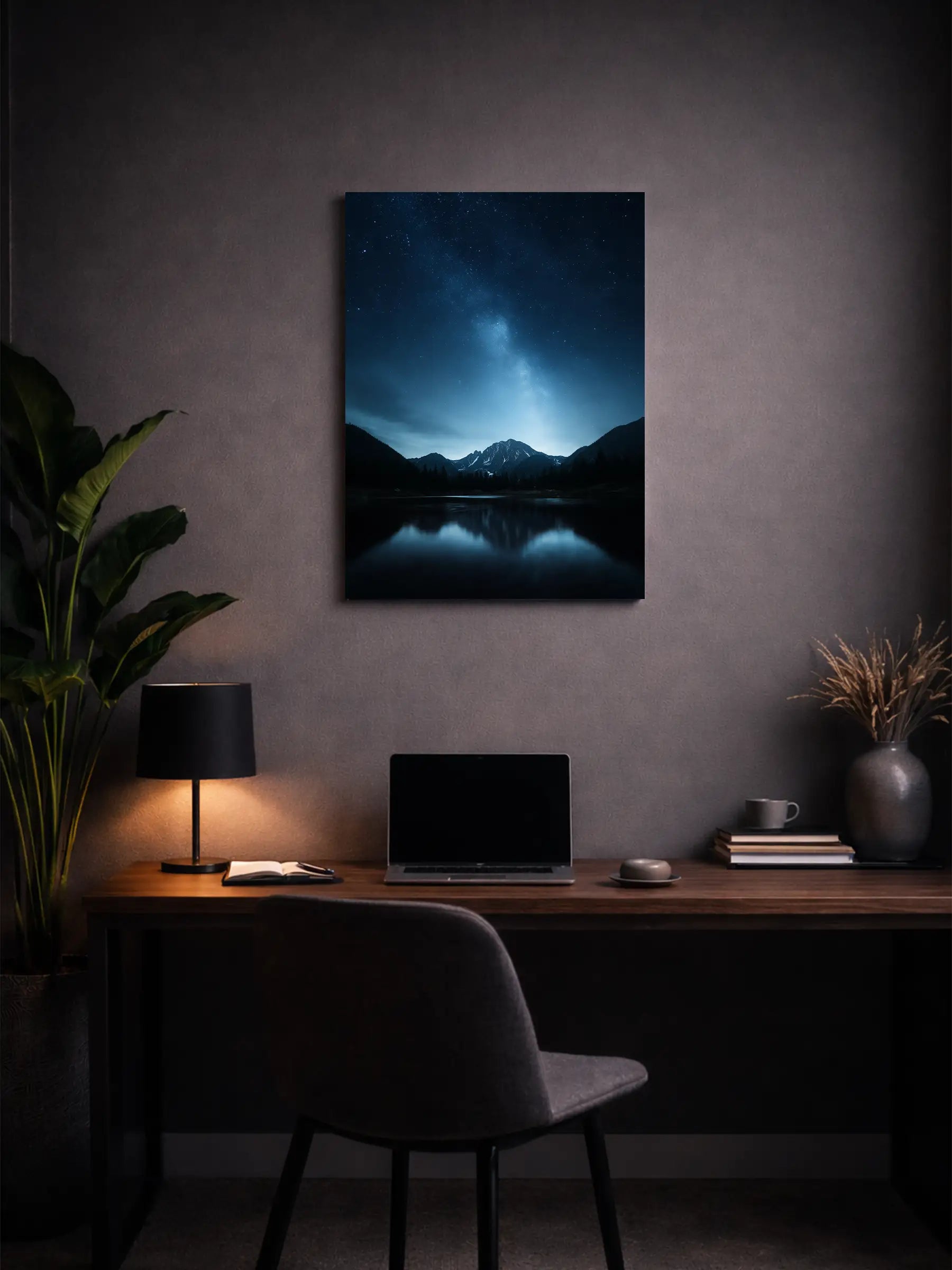 Metallbild - "Night Valley"