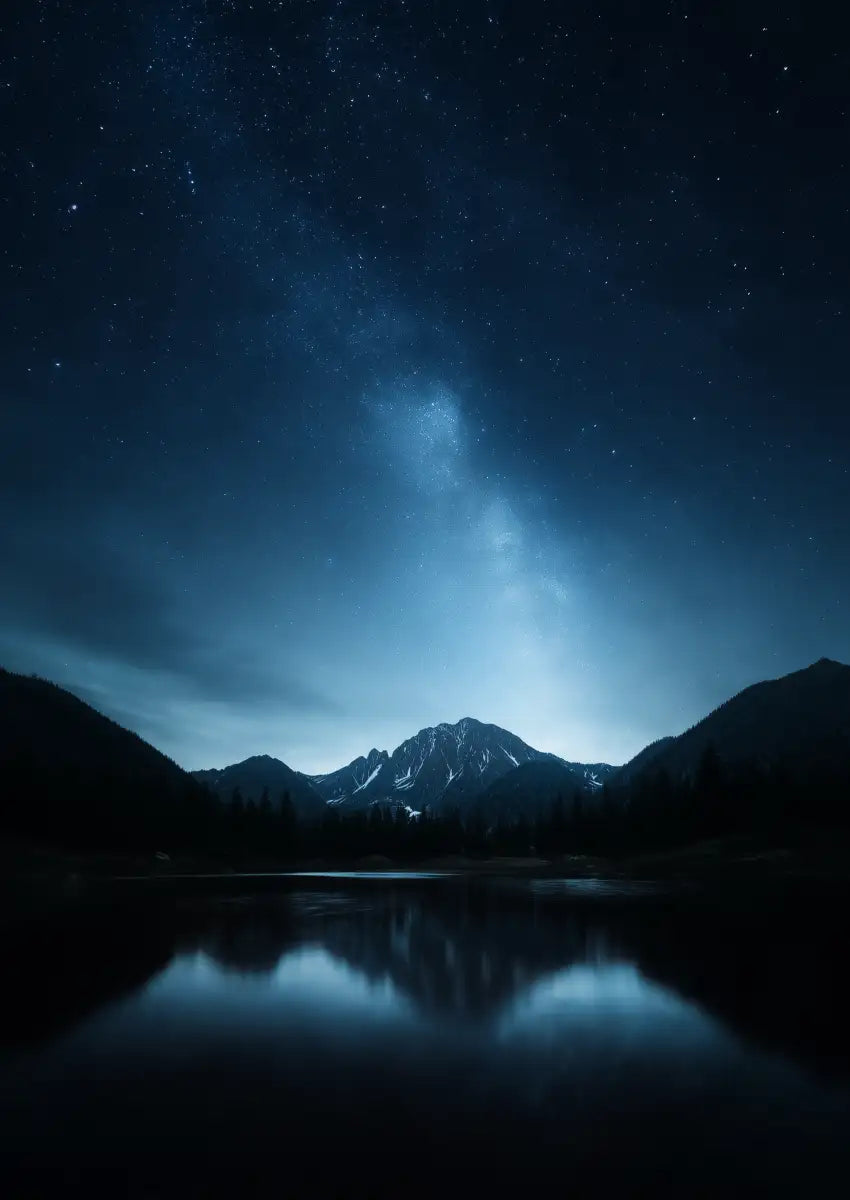 Metallbild - "Night Valley"