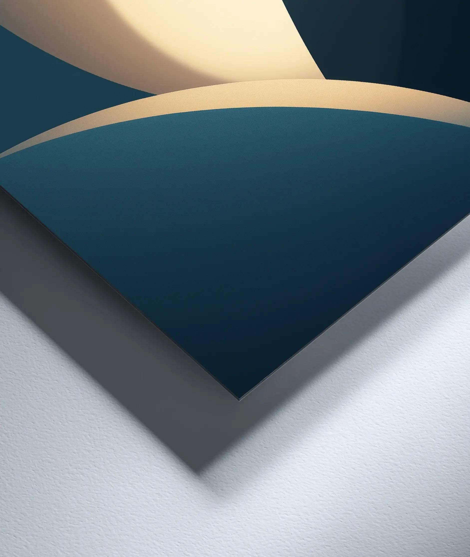 Metallbild - "Quiet Glow"