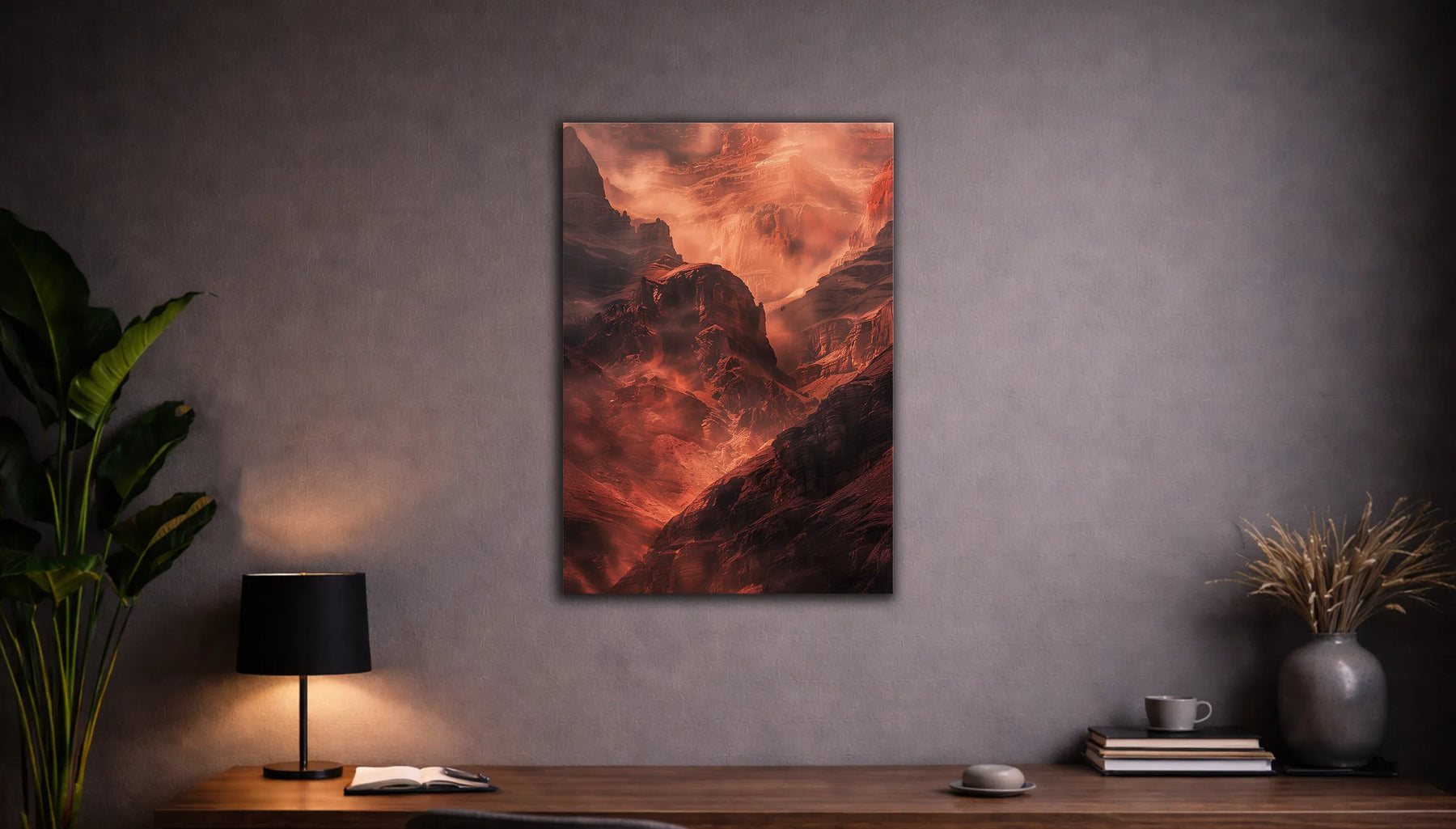 Metallbild - "Red Canyon"
