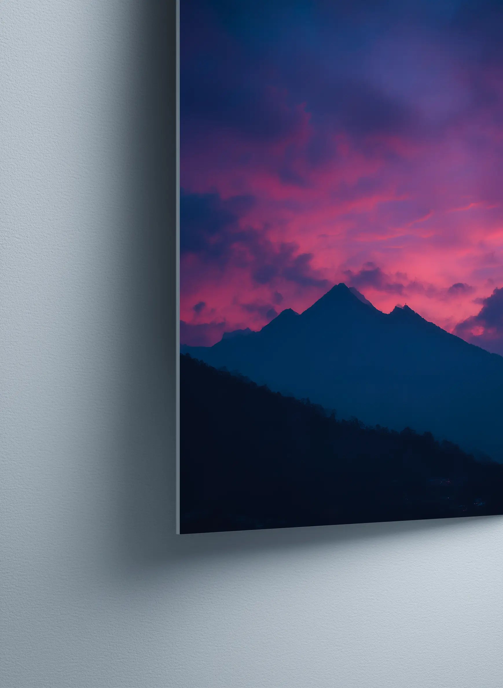 Metallbild - "Red Peaks"