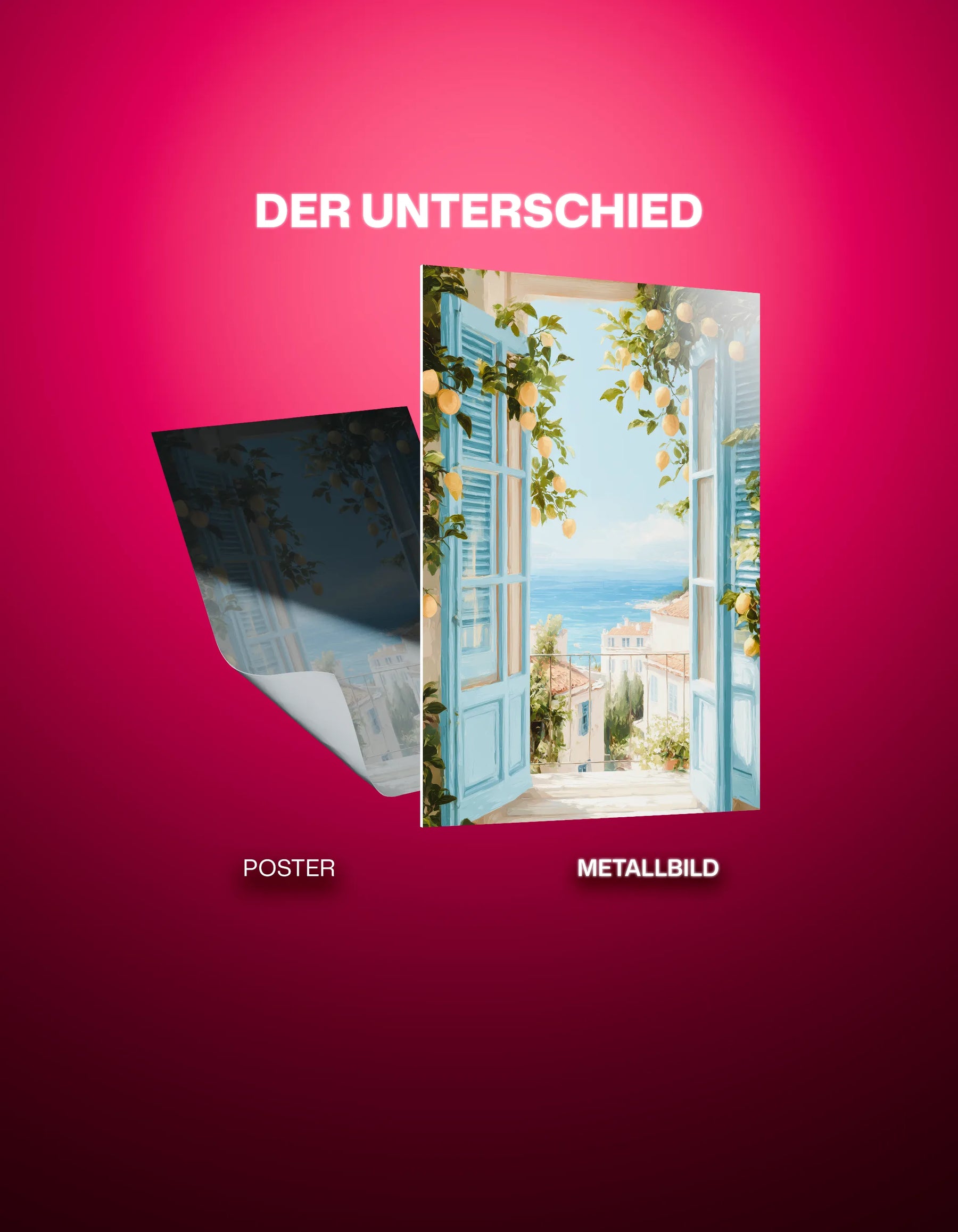 Metallbild - "Sea Breeze"