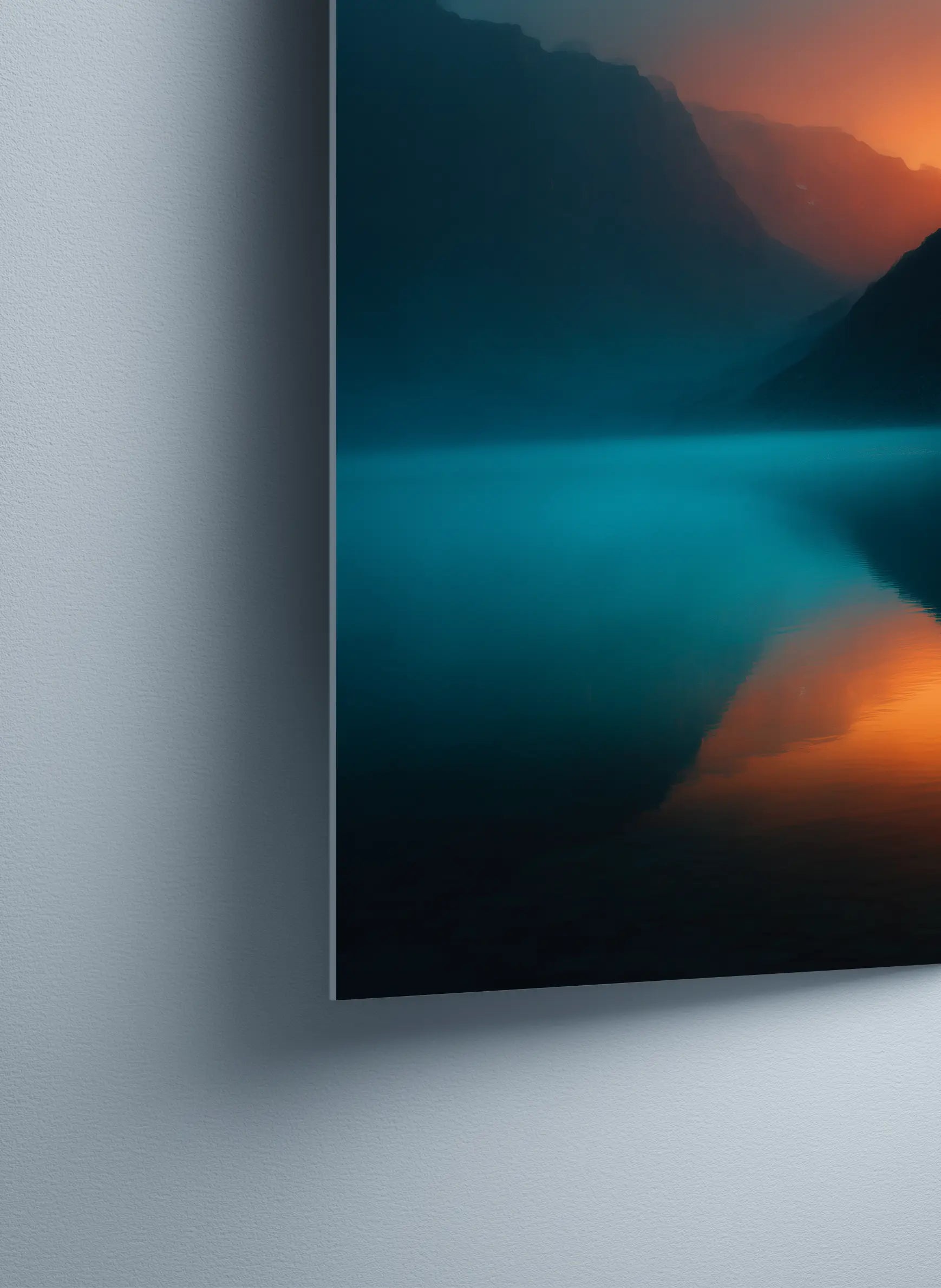 Metallbild - "Silent Lake"