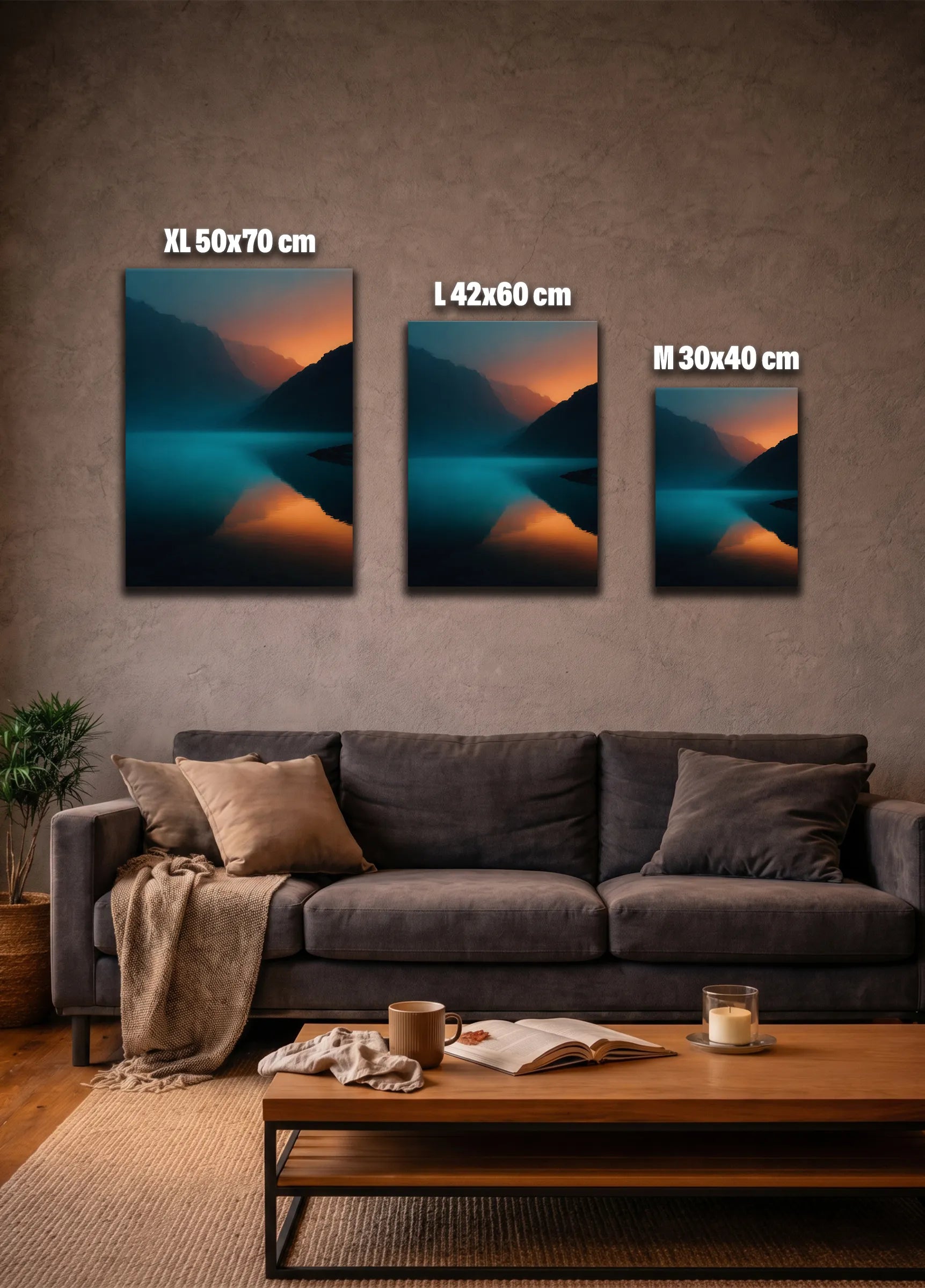 Metallbild - "Silent Lake"
