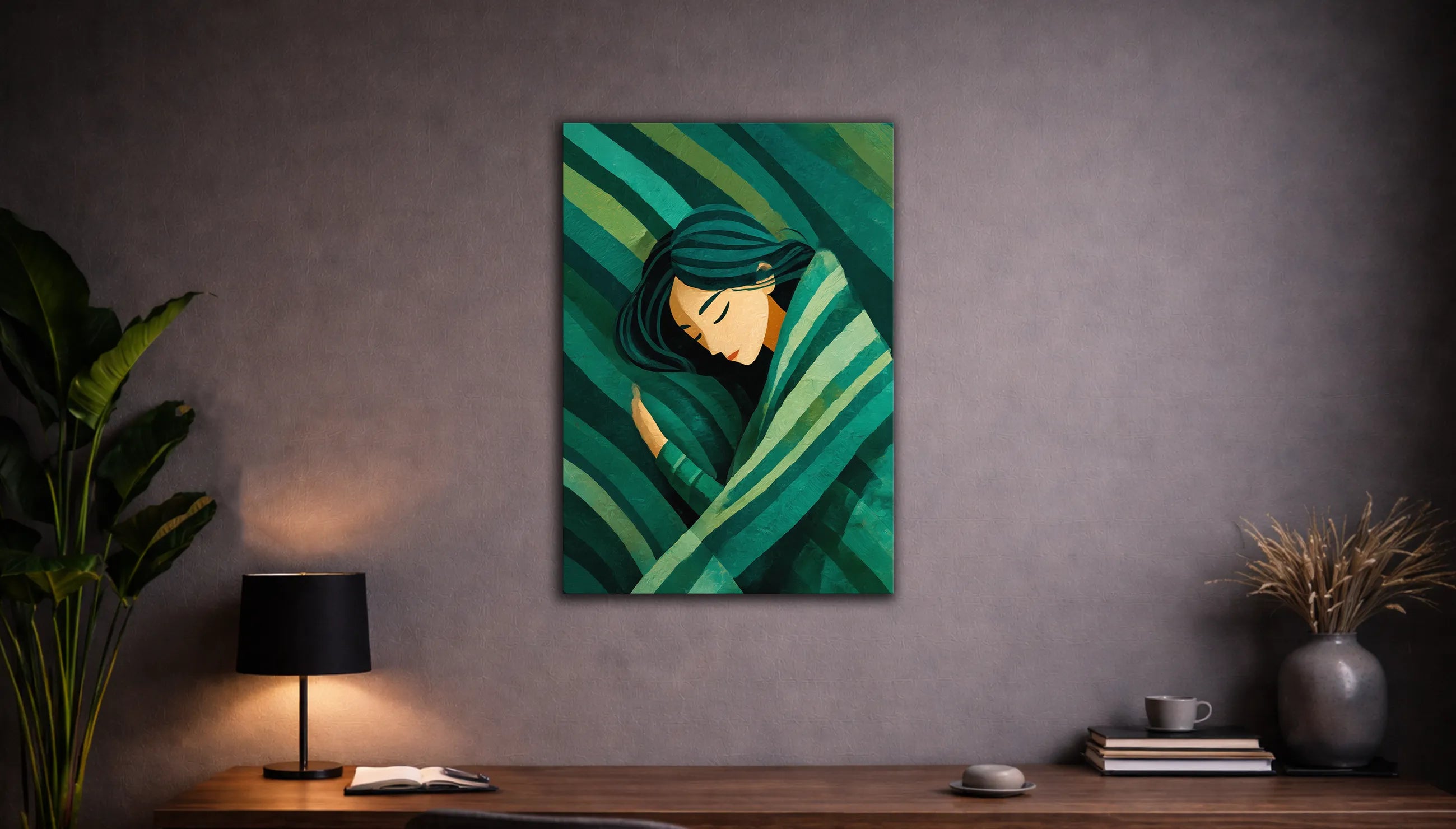 Metallbild - "Sleeping Beauty"