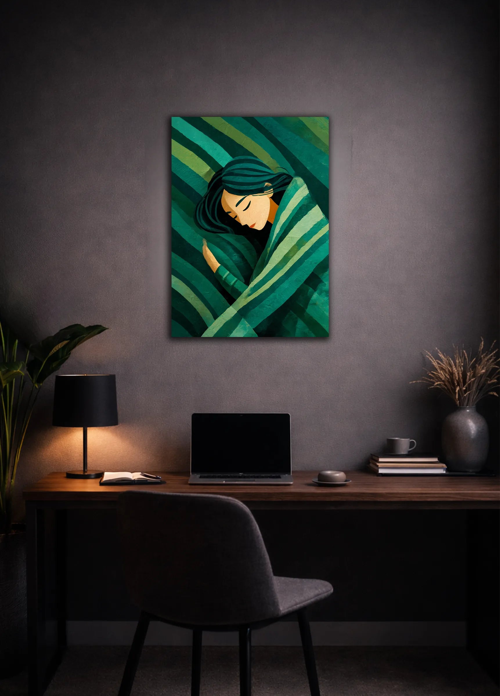 Metallbild - "Sleeping Beauty"