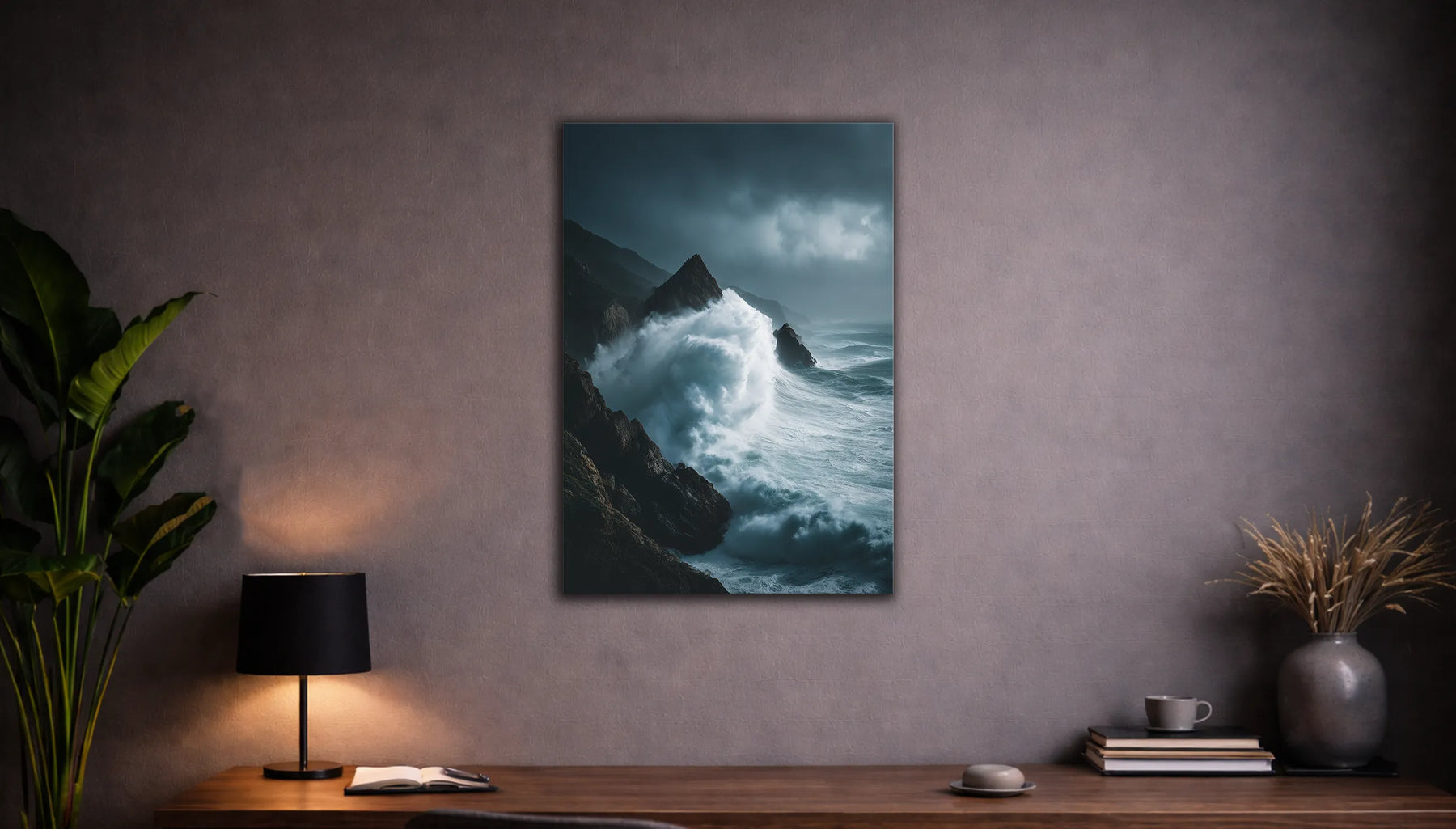 Metallbild - "Storm Waves"