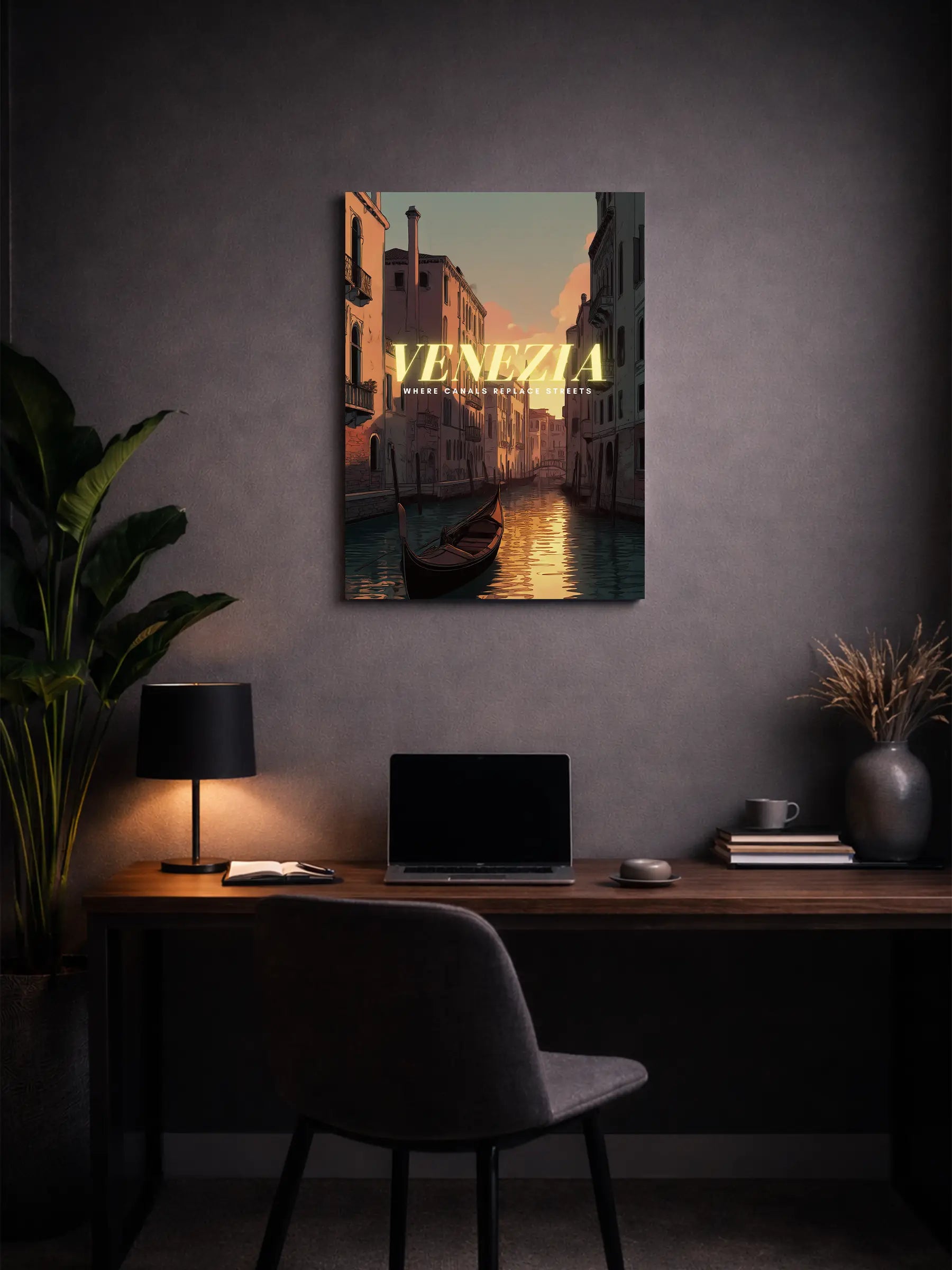 Metallbild - "Venedig Comic"