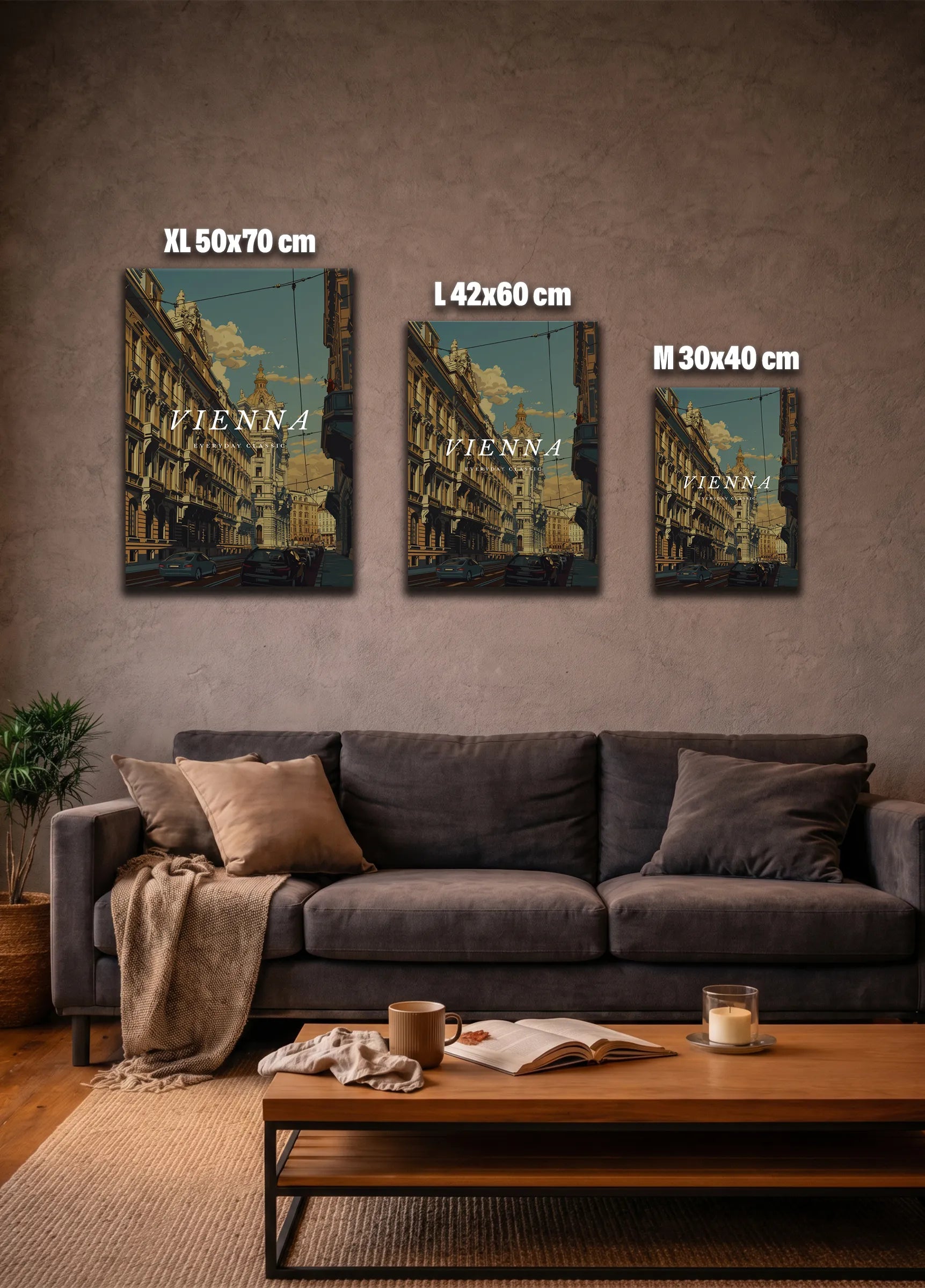 Metallbild - "Wien Comic"