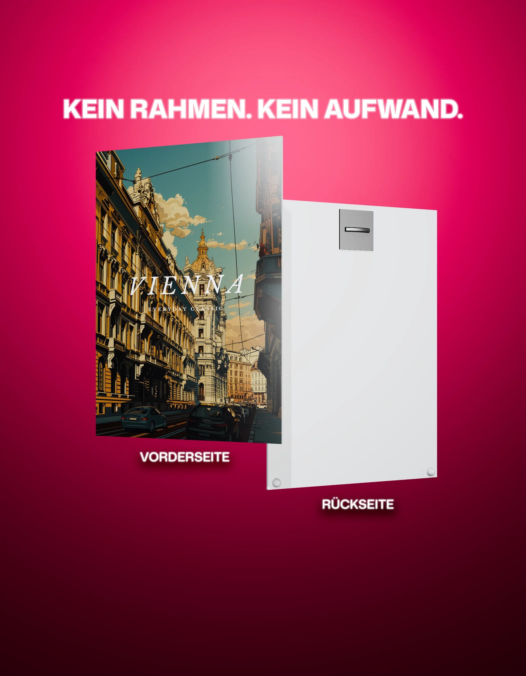 Metallbild - "Wien Comic"