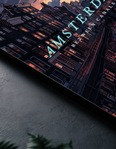 Metallbild -  "Amsterdam Comic"
