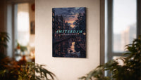 Metallbild -  "Amsterdam Comic"