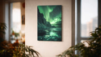 Metallbild - "Aurora Coast"