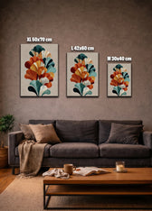 Metallbild - "Autumn Bloom"