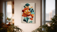 Metallbild - "Autumn Bloom"