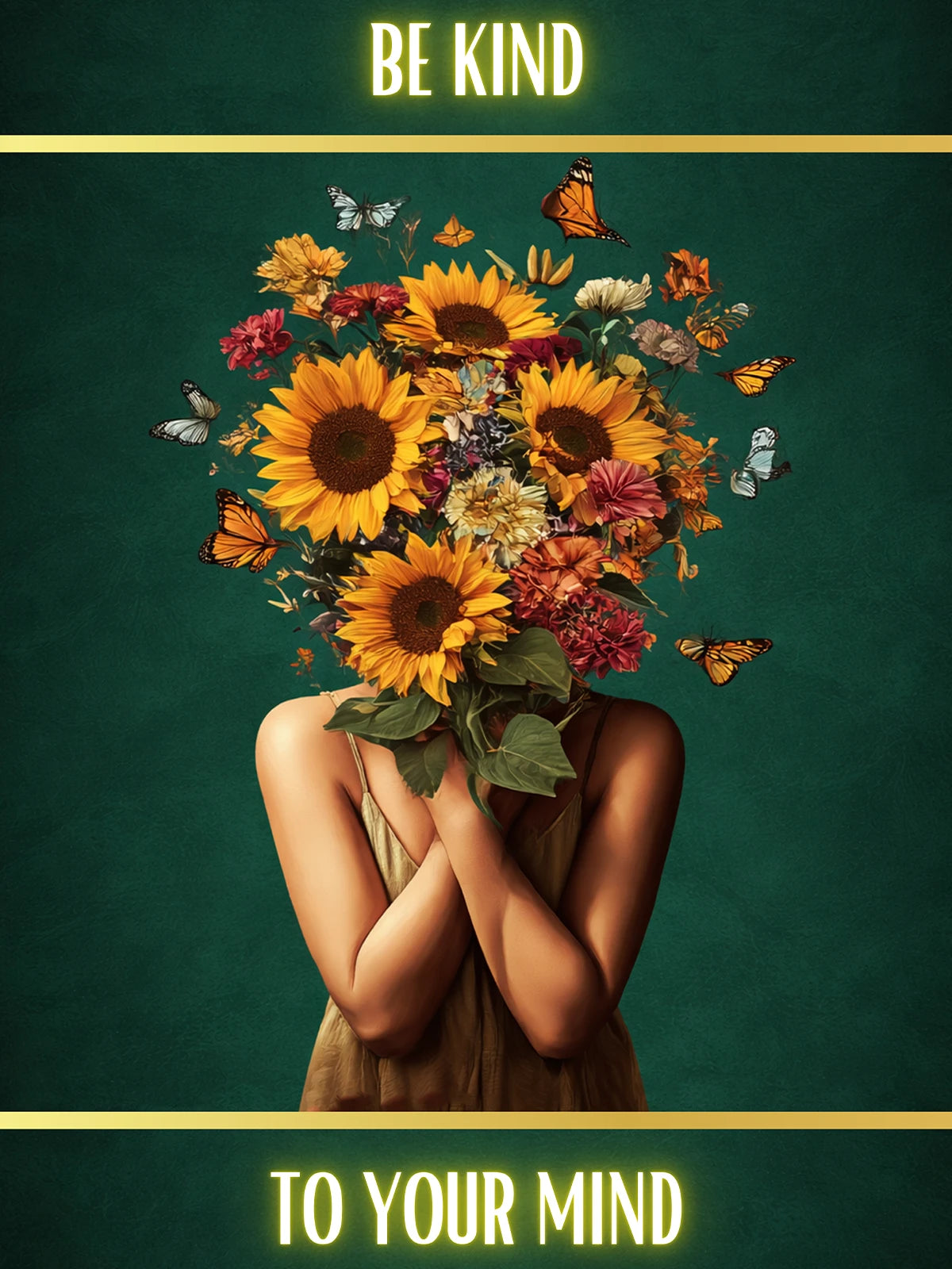 Metallbild - "Be Kind To Your Mind"