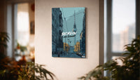 Metallbild -  "Berlin Comic"