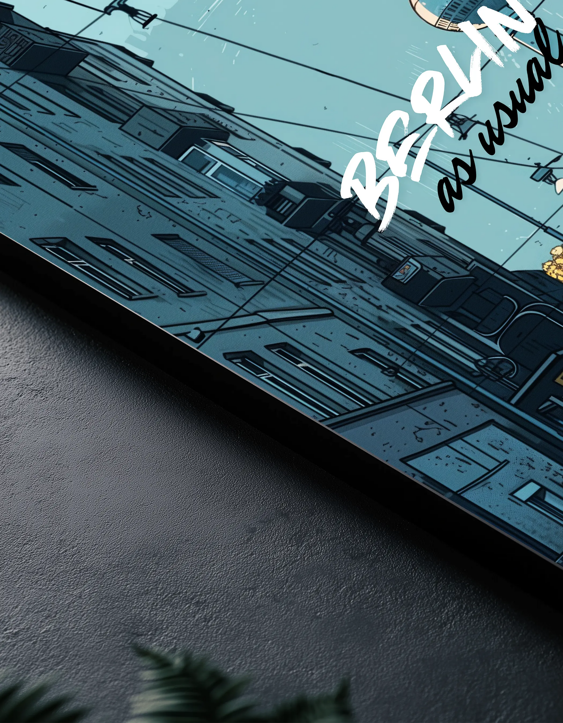 Metallbild -  "Berlin Comic"