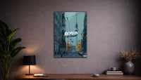 Metallbild -  "Berlin Comic"