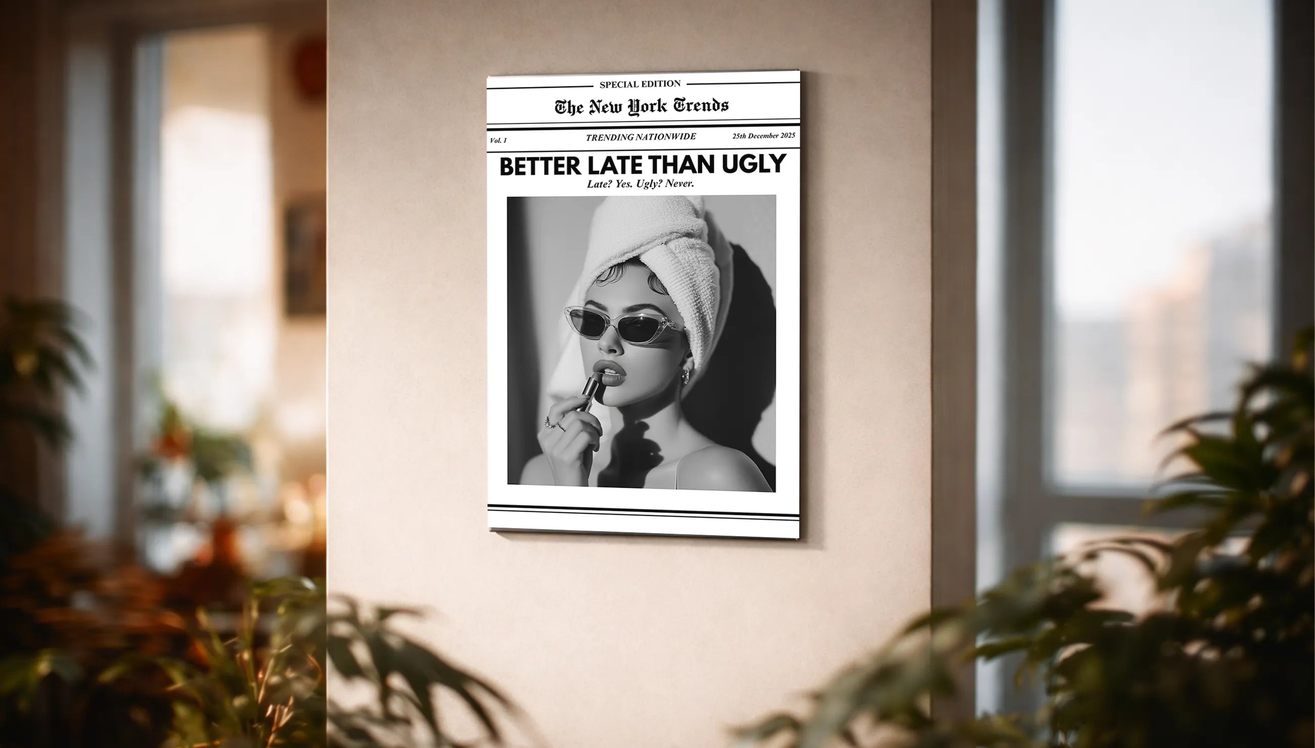 Metallbild - "Better Late Than Ugly"