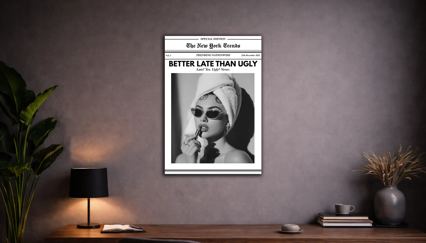 Metallbild - "Better Late Than Ugly"