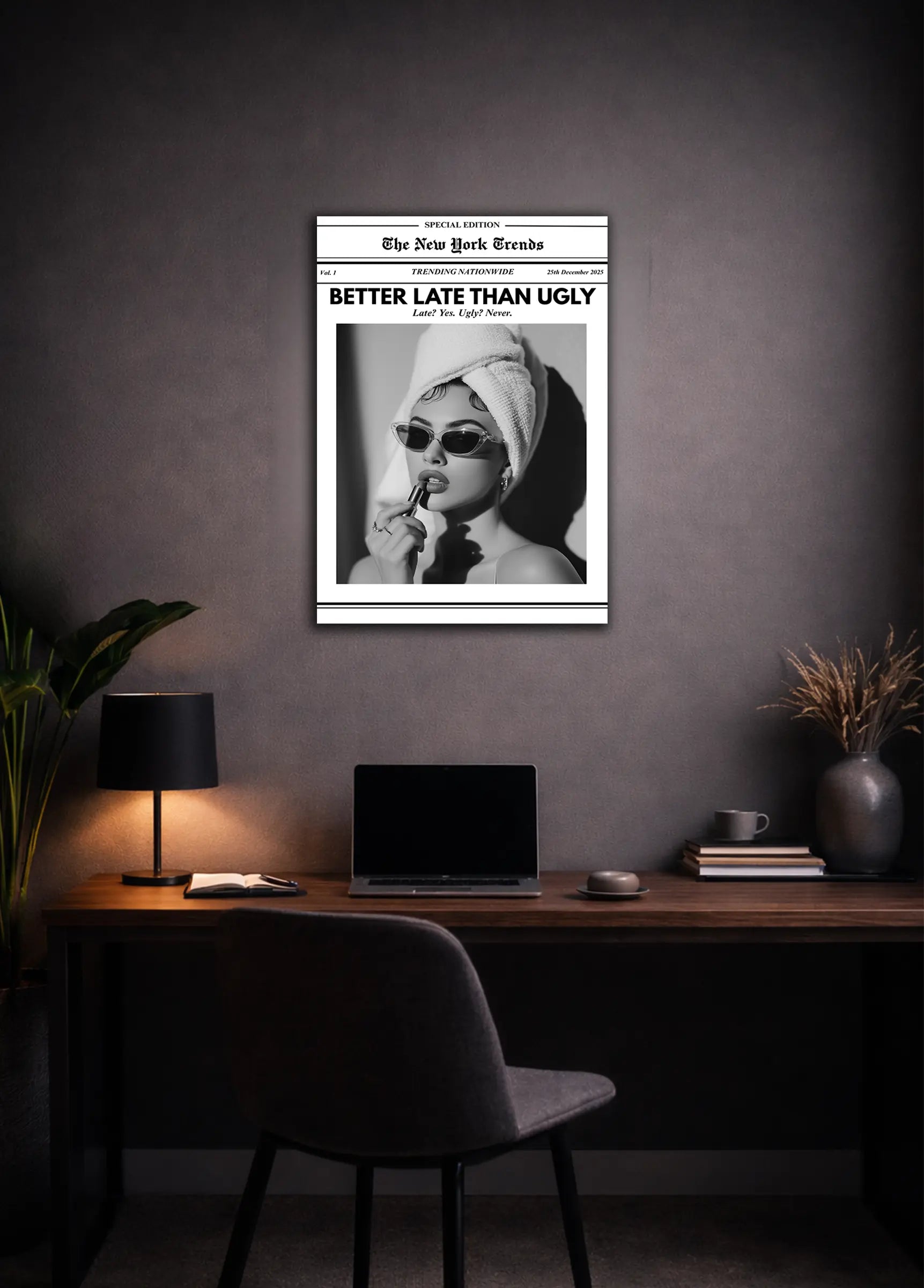 Metallbild - "Better Late Than Ugly"