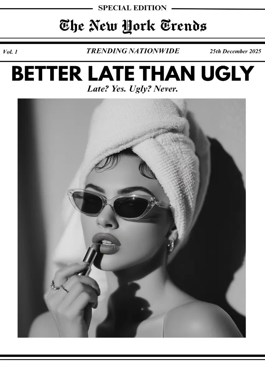 Metallbild - "Better Late Than Ugly"