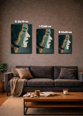Metallbild - "Calm Face"
