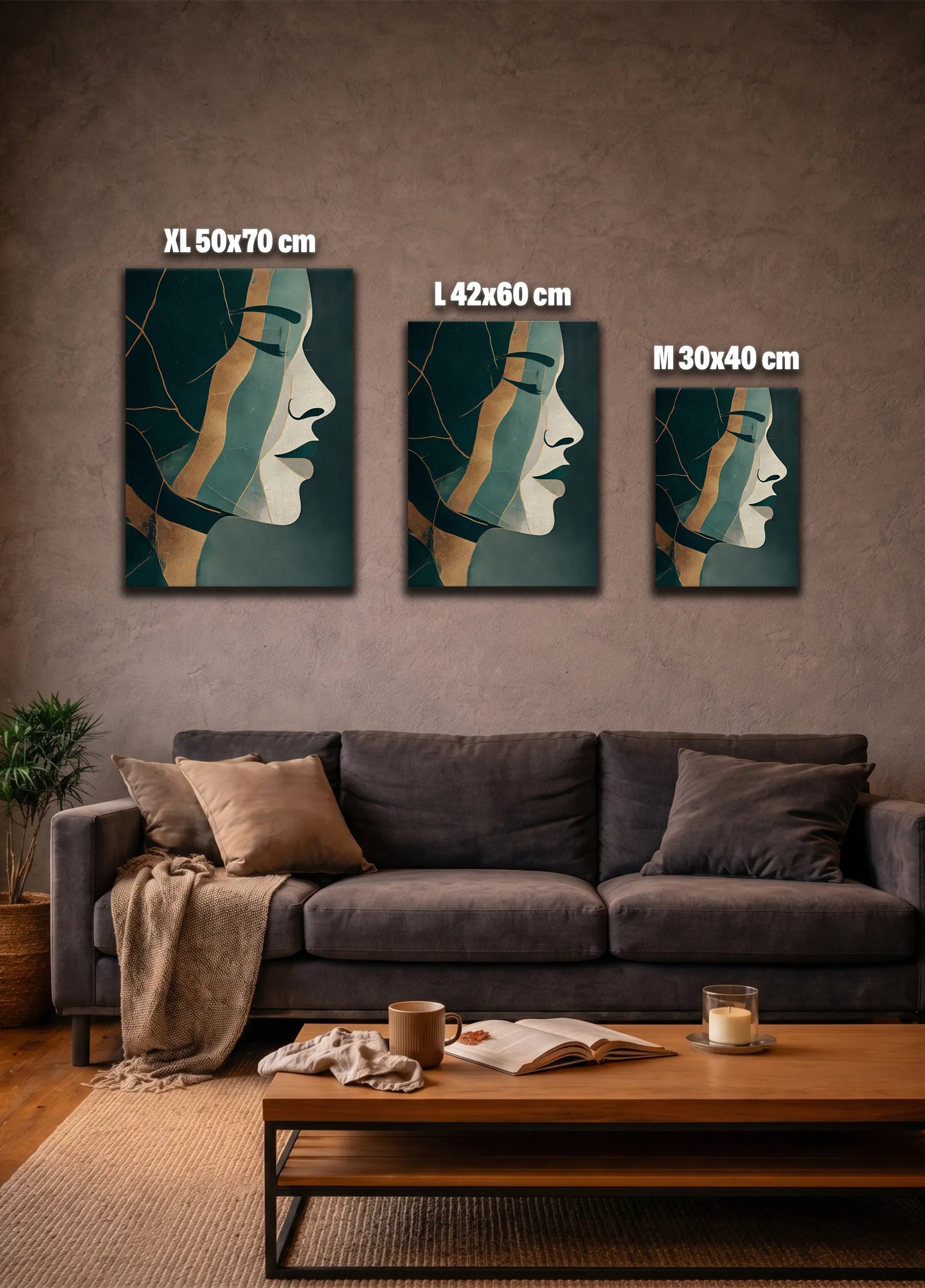 Metallbild - "Calm Face"