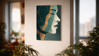 Metallbild - "Calm Face"